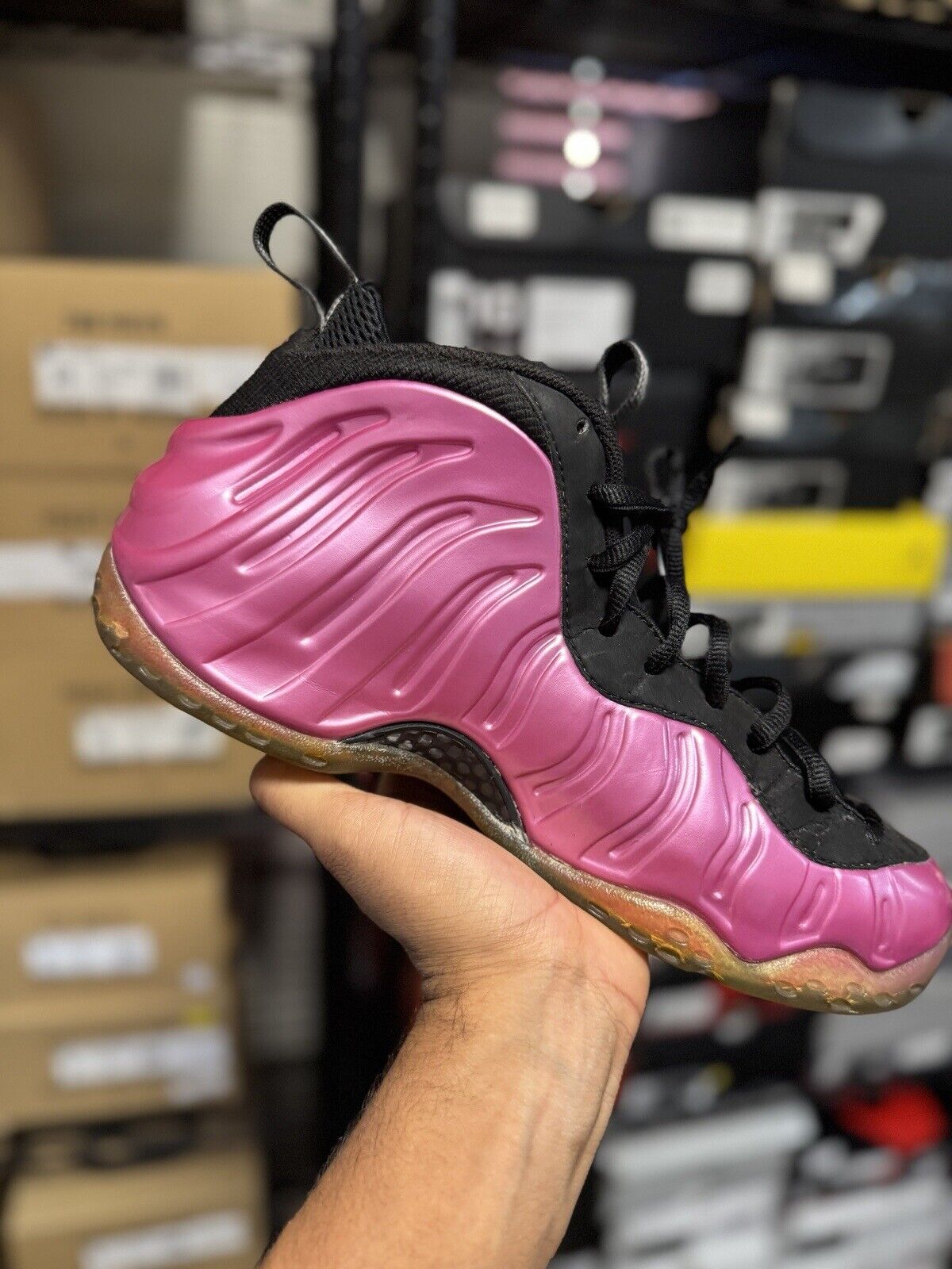 Size 11 - Nike Air Foamposite One Pearlized Pink