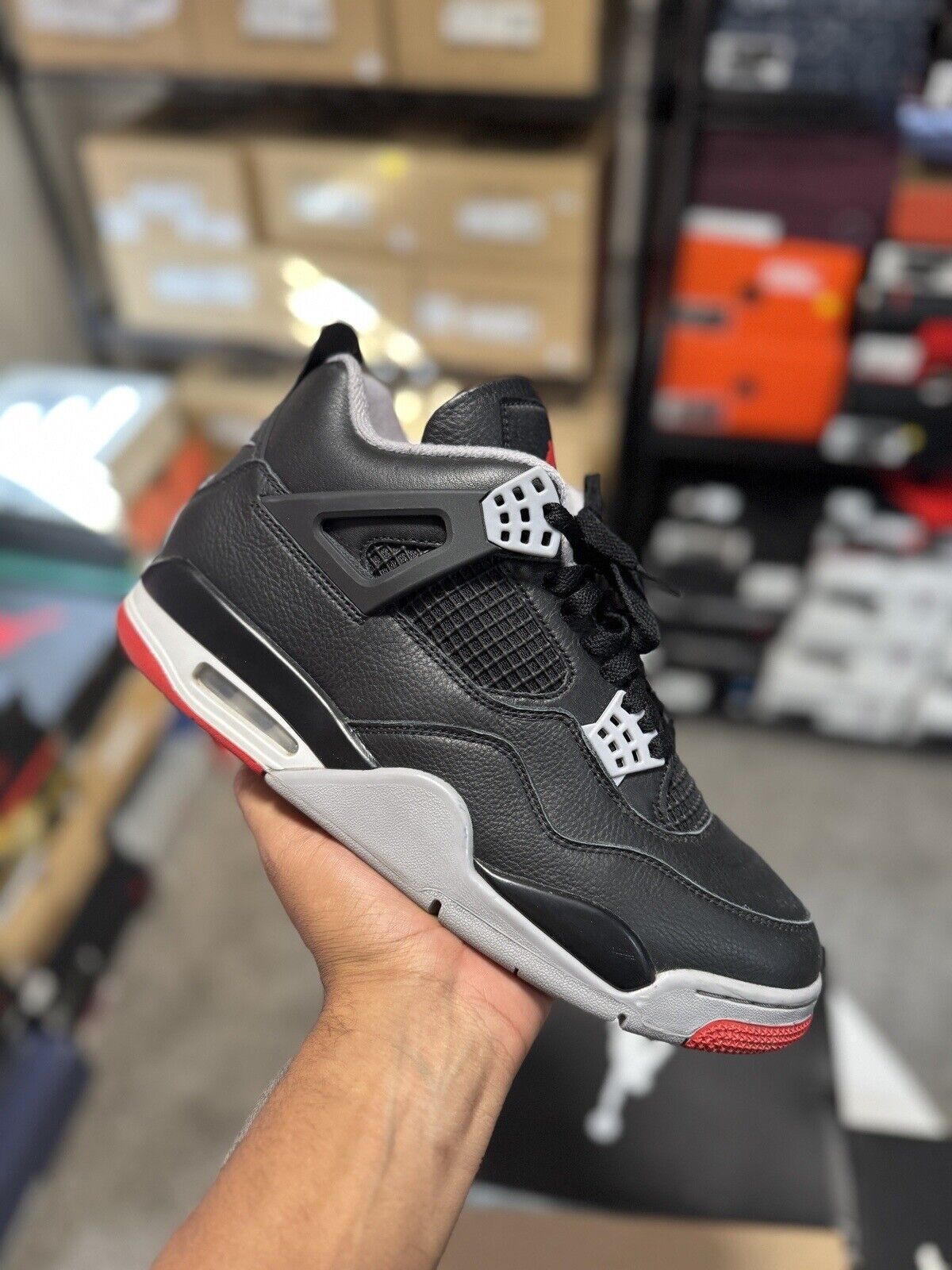 Size 10.5 - Air Jordan 4 Retro Bred Reimagined