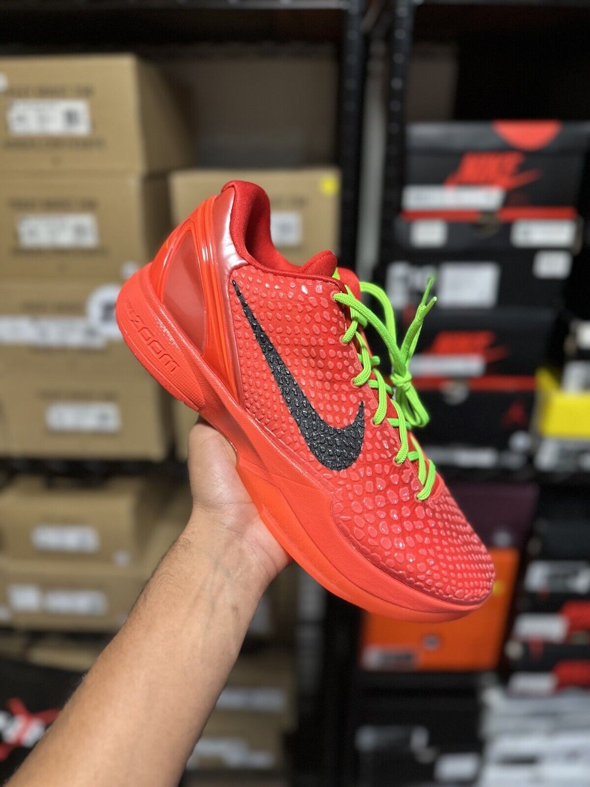 Size 13 - Nike Kobe 6 Protro Low Reverse Grinch