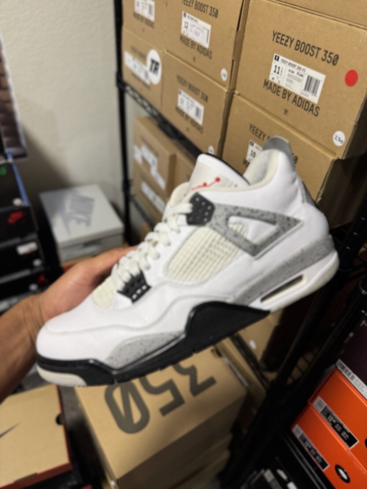 Size 11.5 - Jordan 4 Retro OG Mid White Cement