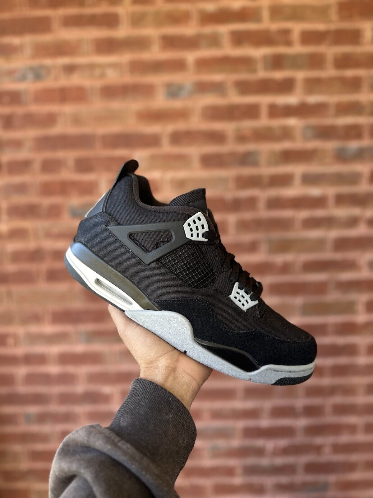 Size 14 - Jordan 4 Retro SE Mid Black Canvas