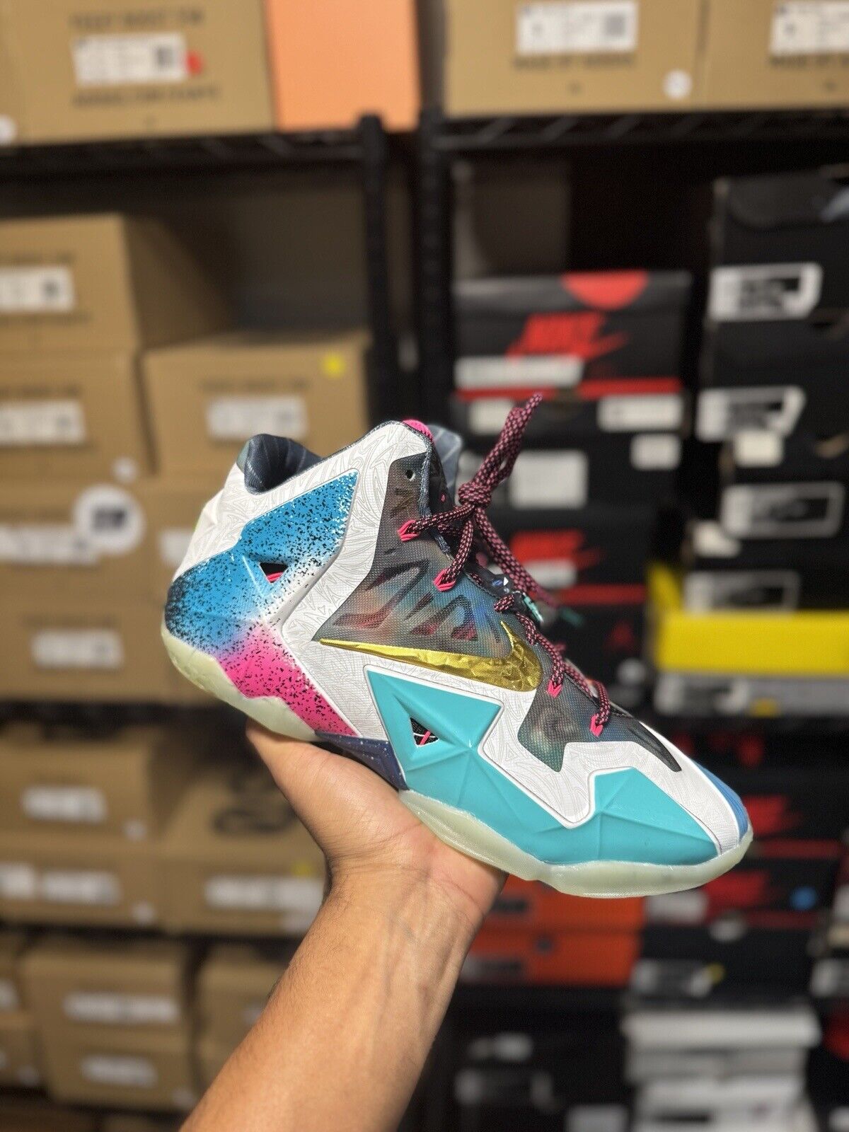 Size 10.5 - Nike LeBron 11 Premium What The LeBron