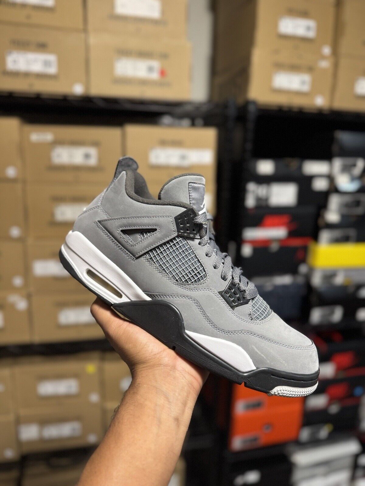 Size 13 - Jordan 4 Retro Low Cool Grey