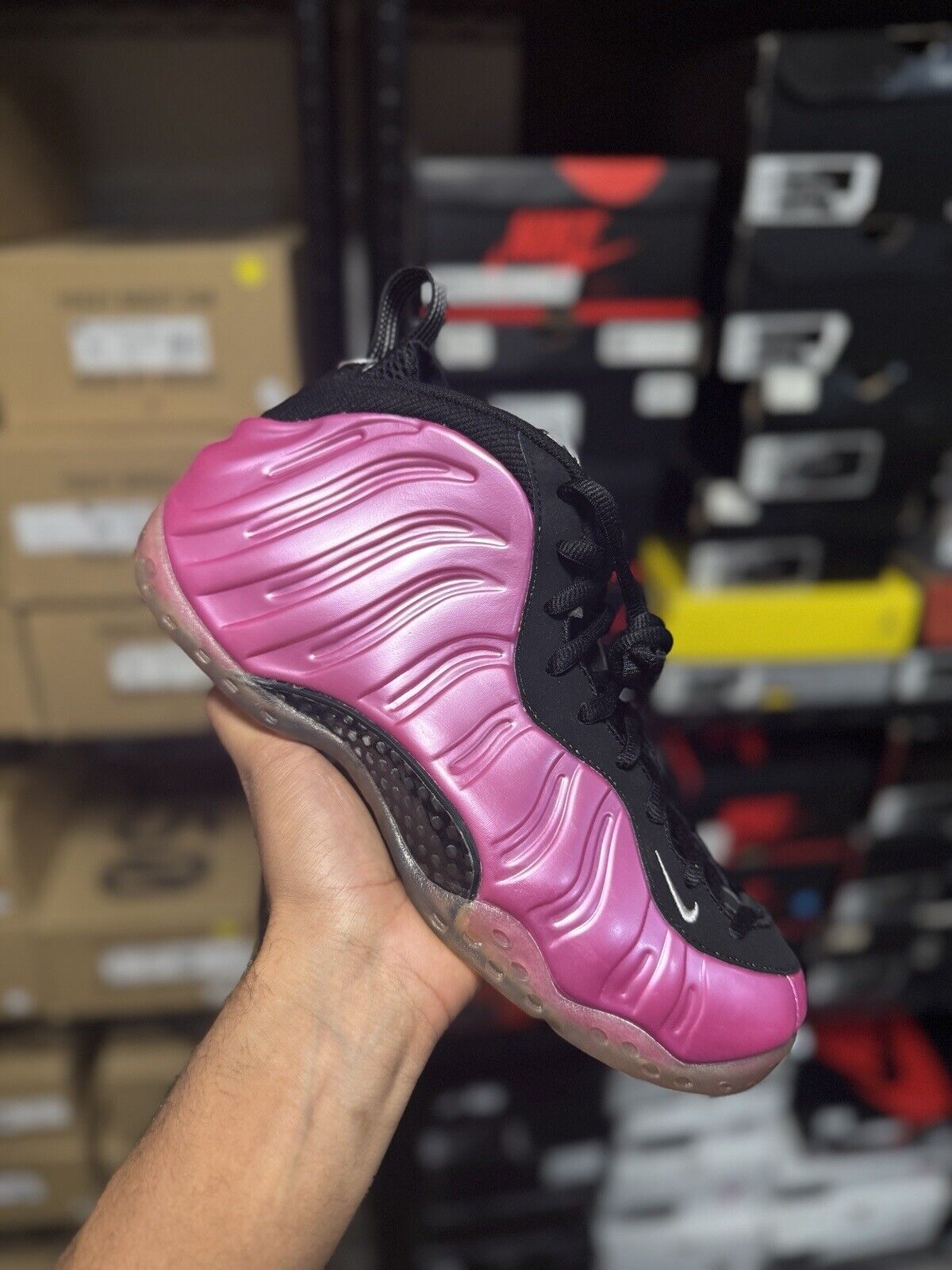 Size 10.5 - Nike Air Foamposite One Pearlized Pink