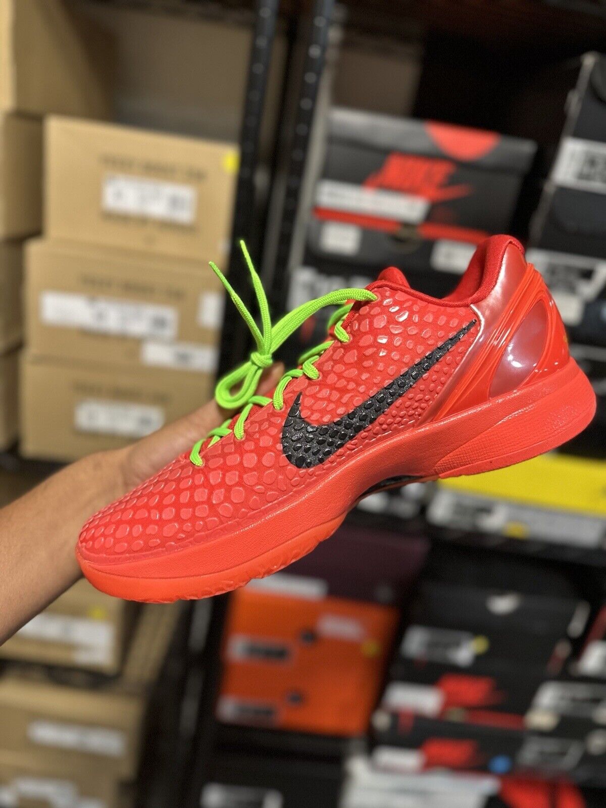 Size 13 - Nike Kobe 6 Protro Low Reverse Grinch