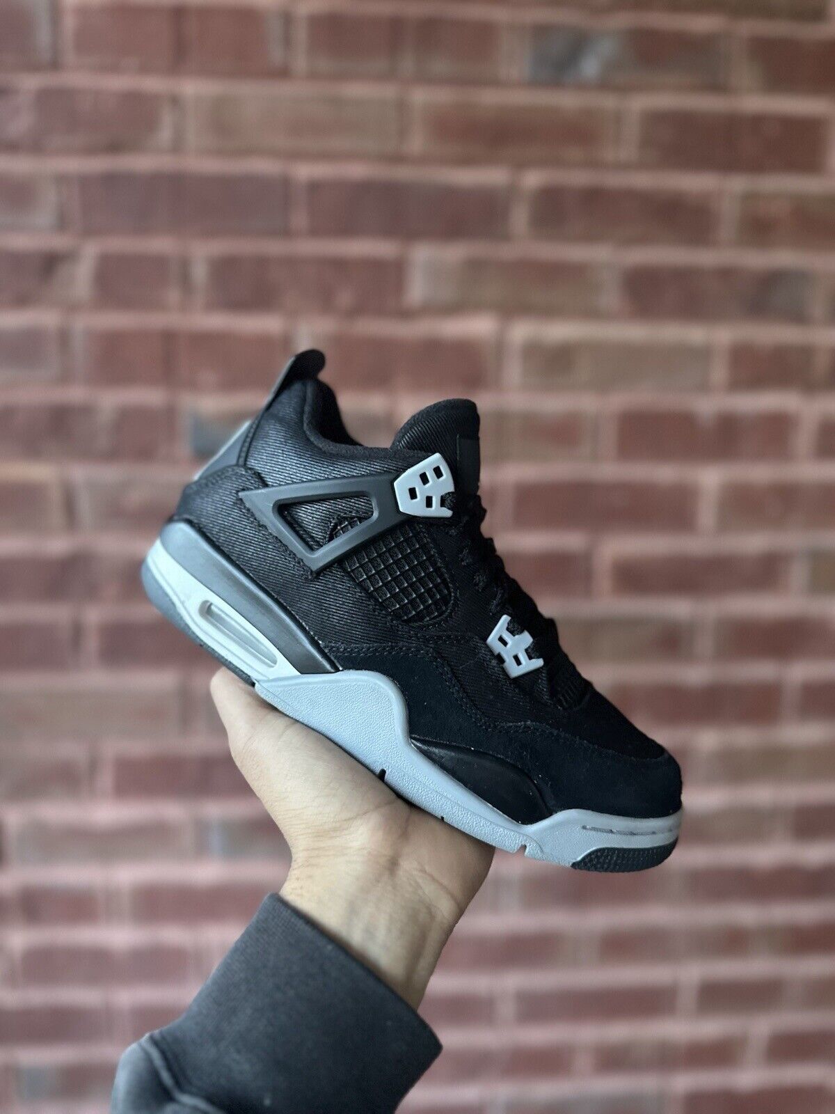 Size 6Y - Jordan 4 Retro SE Mid Black Canvas