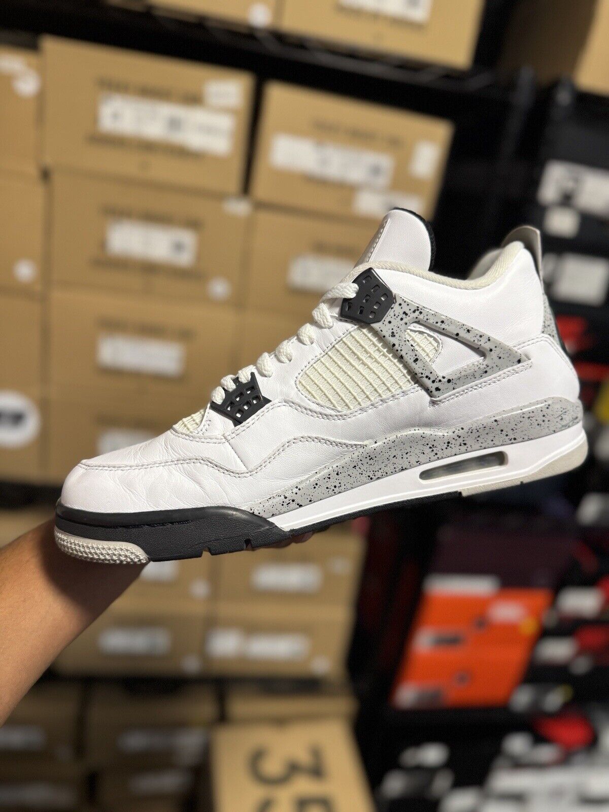 Size 11.5 - Jordan 4 Retro OG Mid White Cement