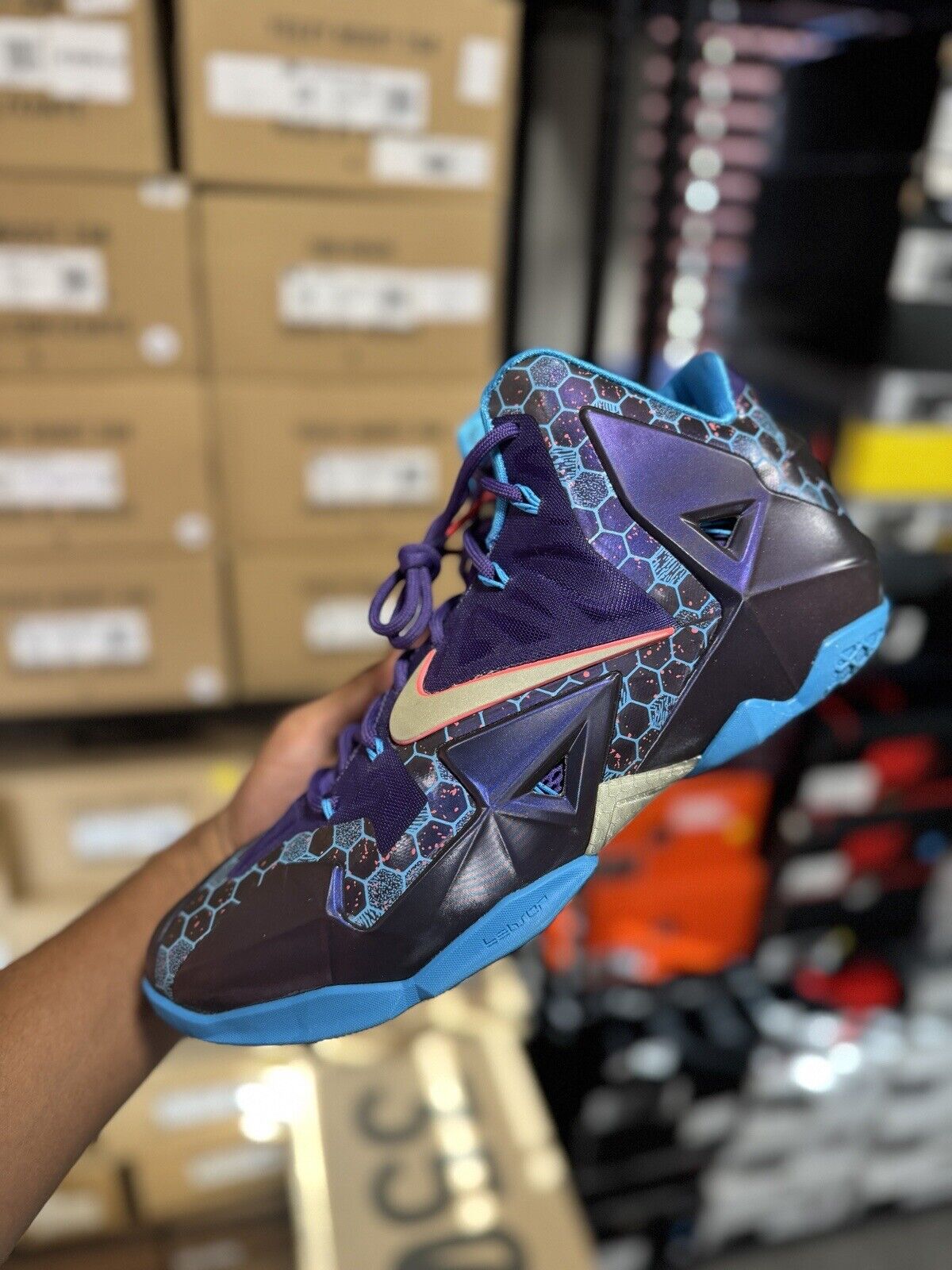 Size 10.5 - Nike LeBron 11 Hornets