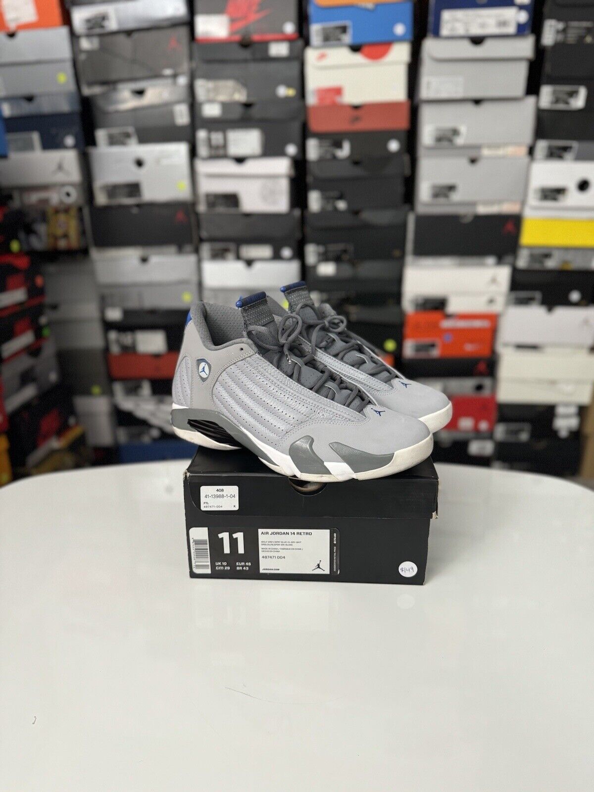 Size 11 - Air Jordan 14 Retro Wolf Grey