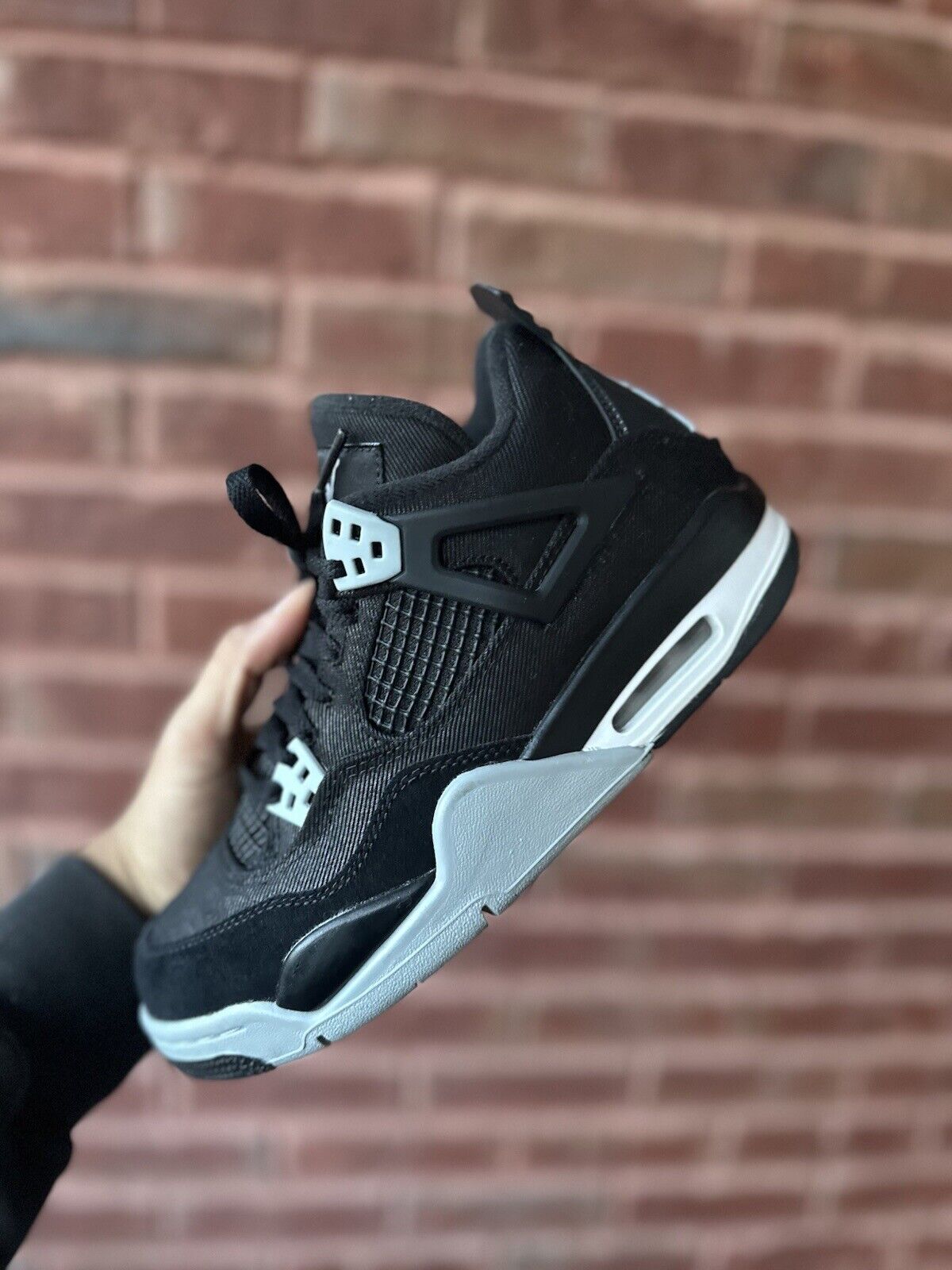 Size 6Y - Jordan 4 Retro SE Mid Black Canvas