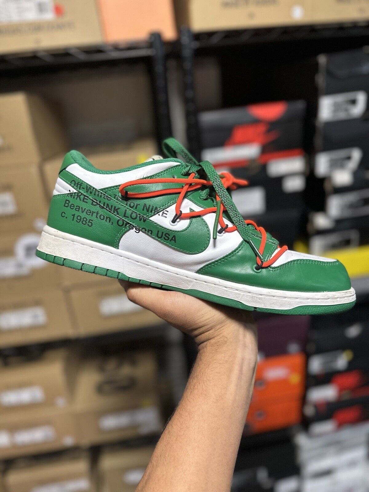 Size 12 - Nike Dunk Low x OFF-WHITE Pine Green 2019