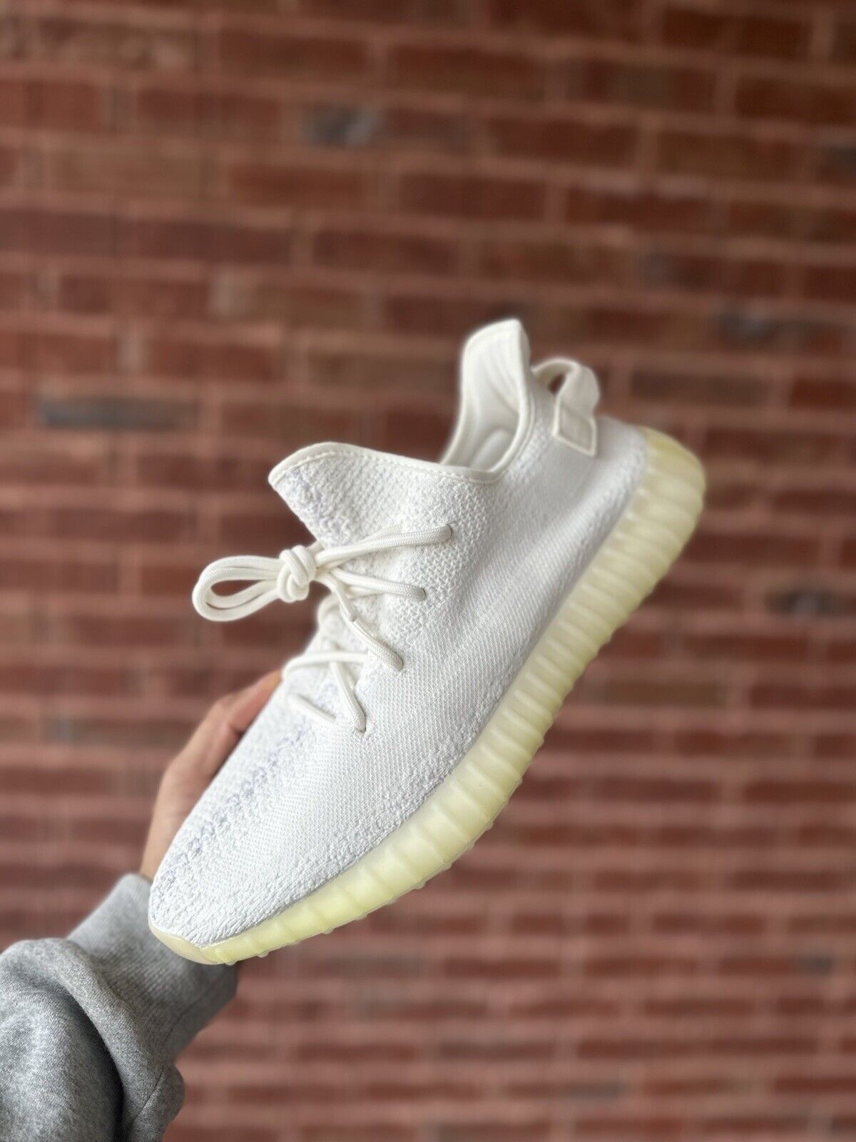 Size 11.5 - adidas Yeezy Boost 350 V2 Low Cream White / Triple White