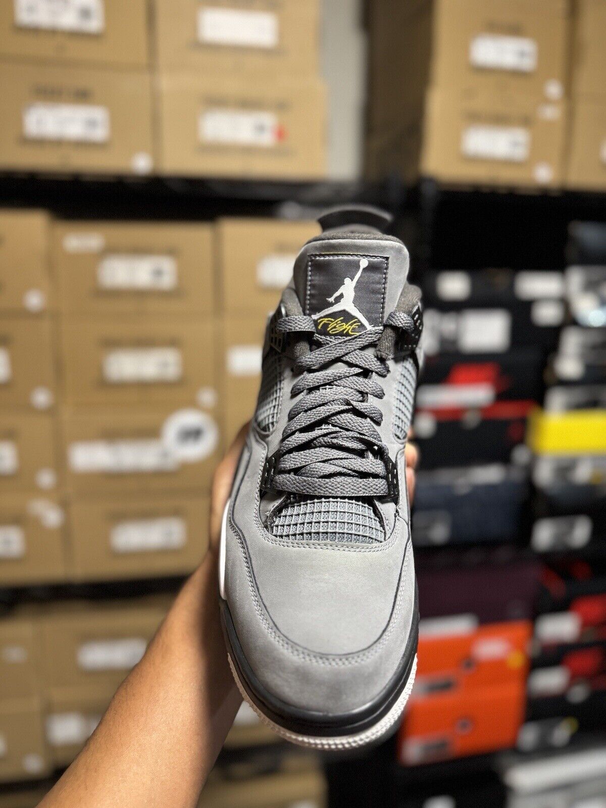 Size 13 - Jordan 4 Retro Low Cool Grey