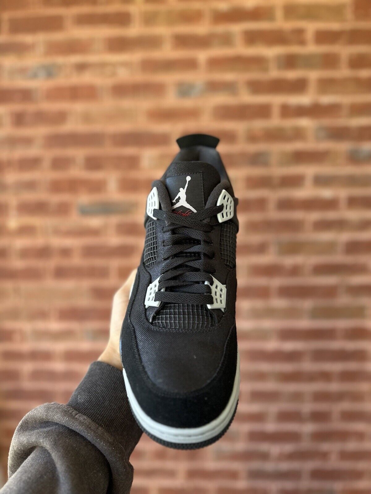 Size 14 - Jordan 4 Retro SE Mid Black Canvas