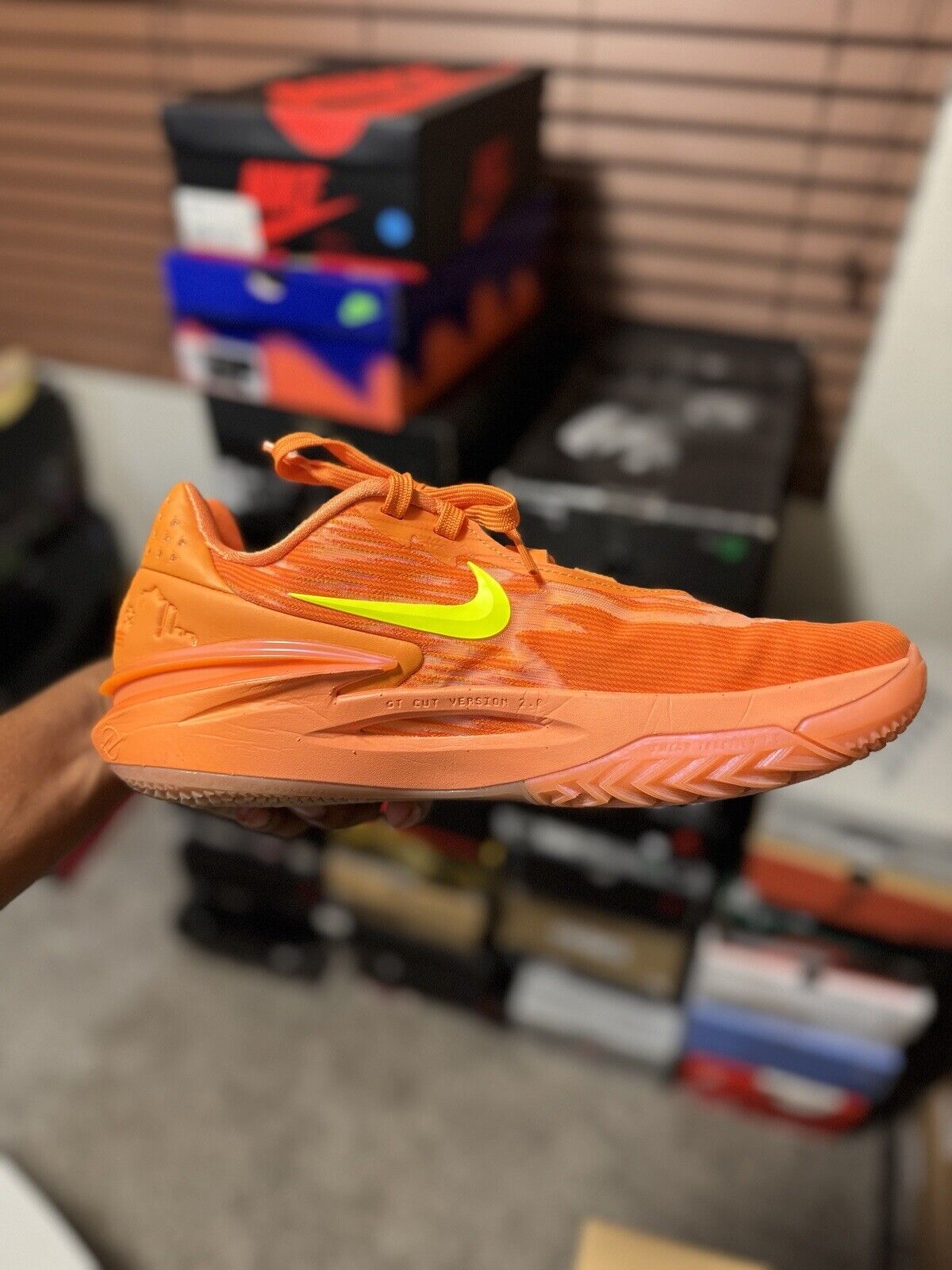 Size 11.5 - Nike Arike Ogunbowale x Air Zoom GT Cut 2 Bright Mandarin W