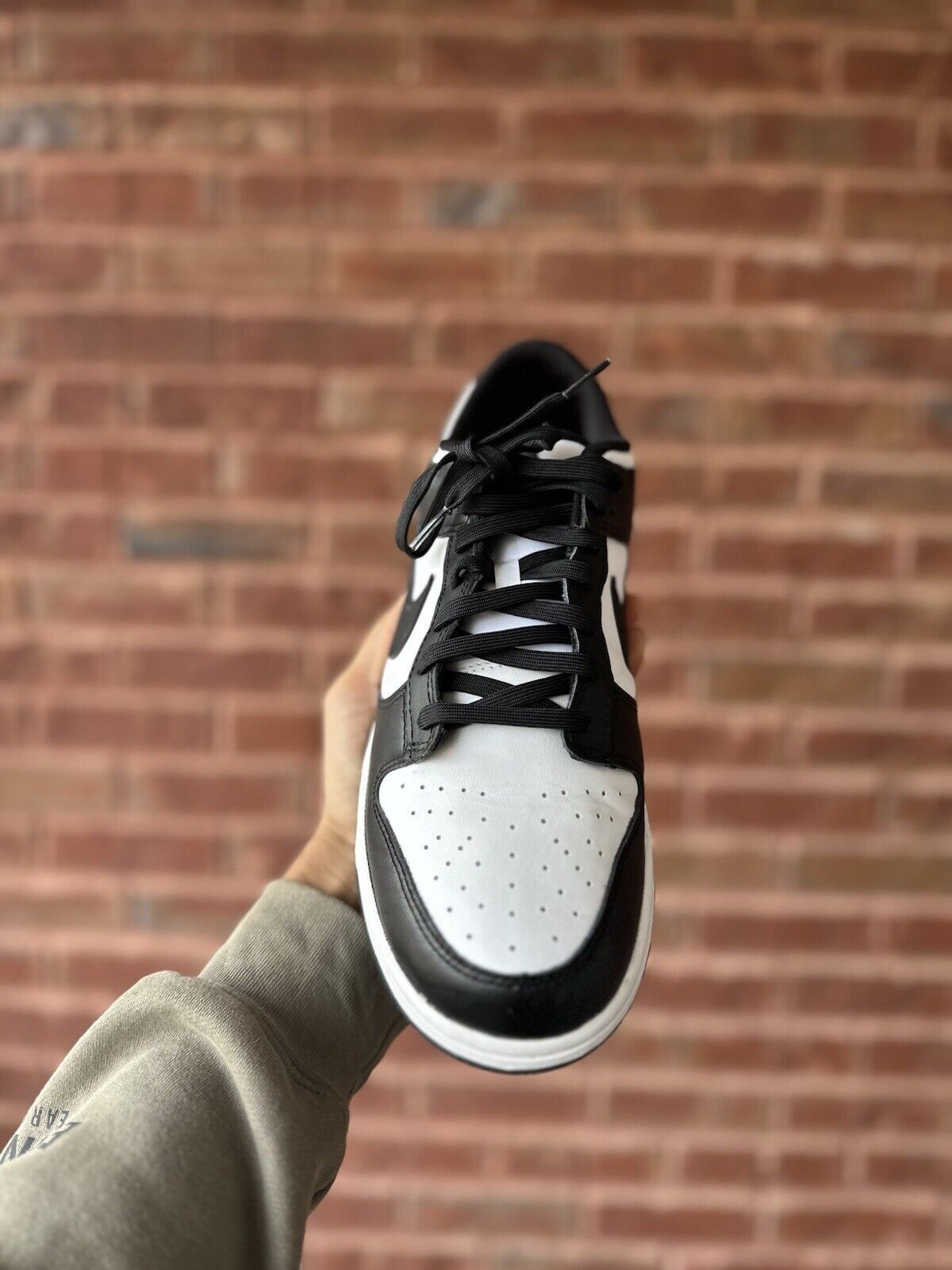 Size 12 - Nike Dunk Low Black White