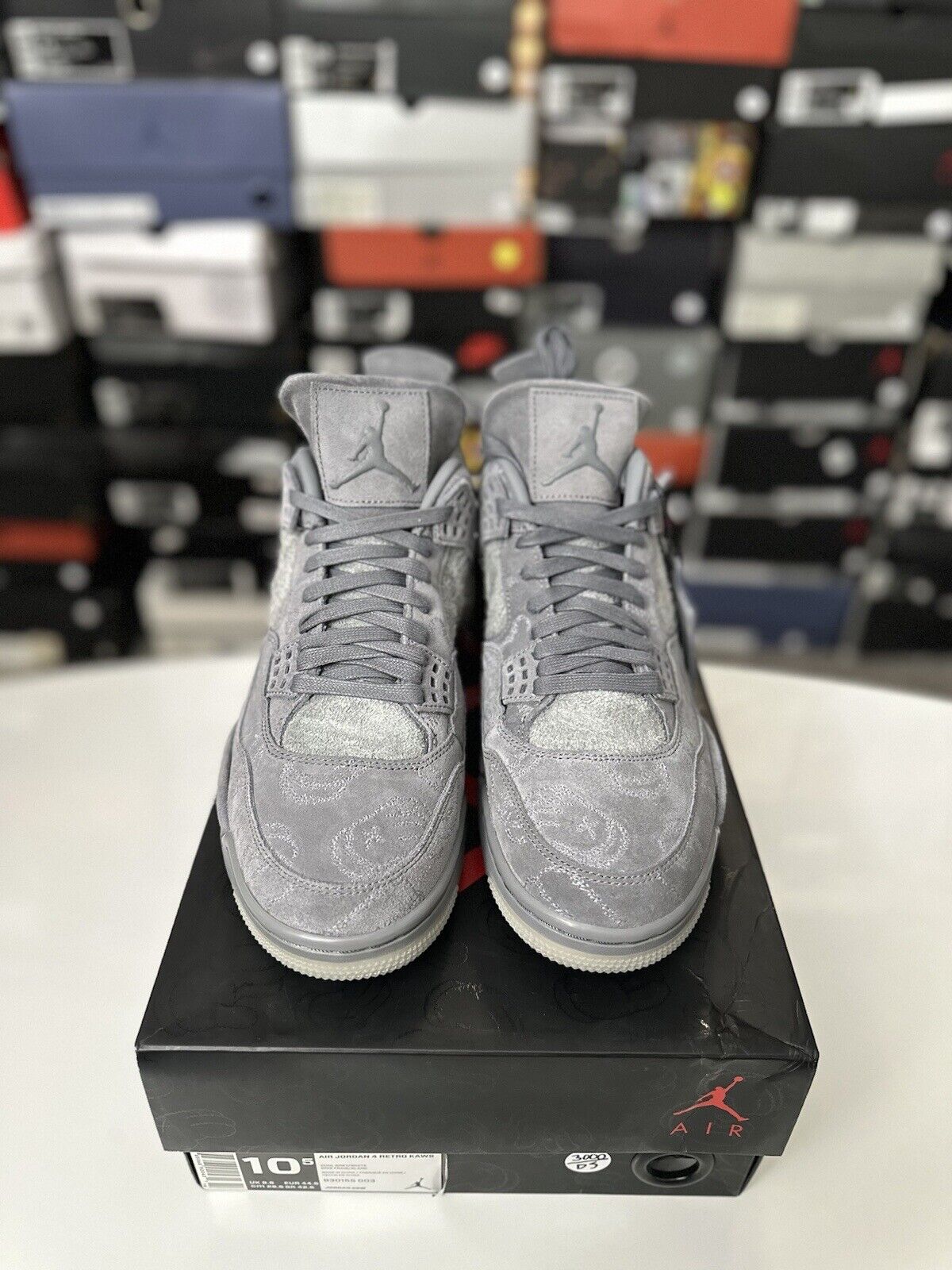 Size 10.5 - Jordan 4 Retro x KAWS Cool Grey 2017