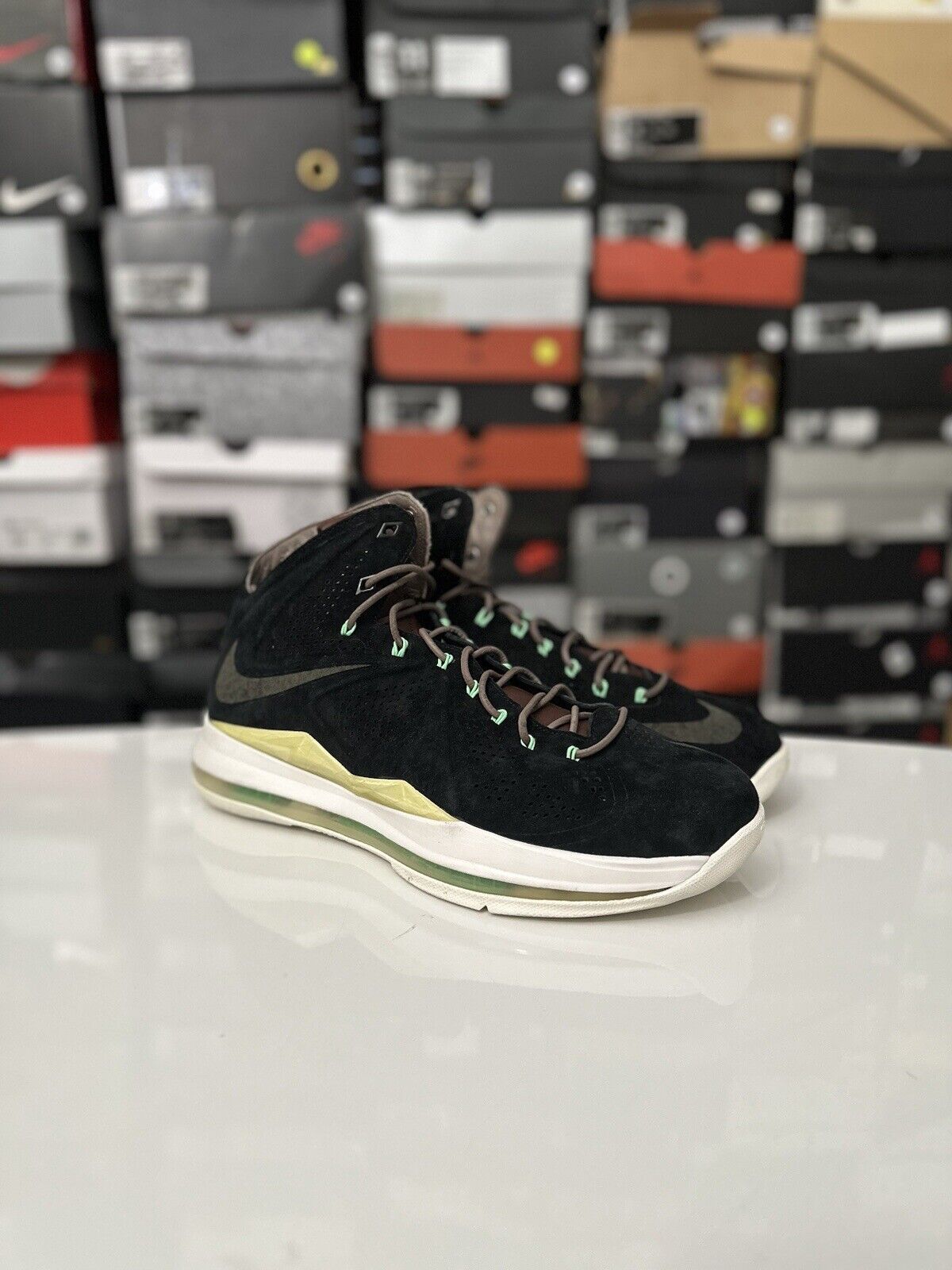 Size 9.5 - Nike LeBron 10 EXT QS Black Suede