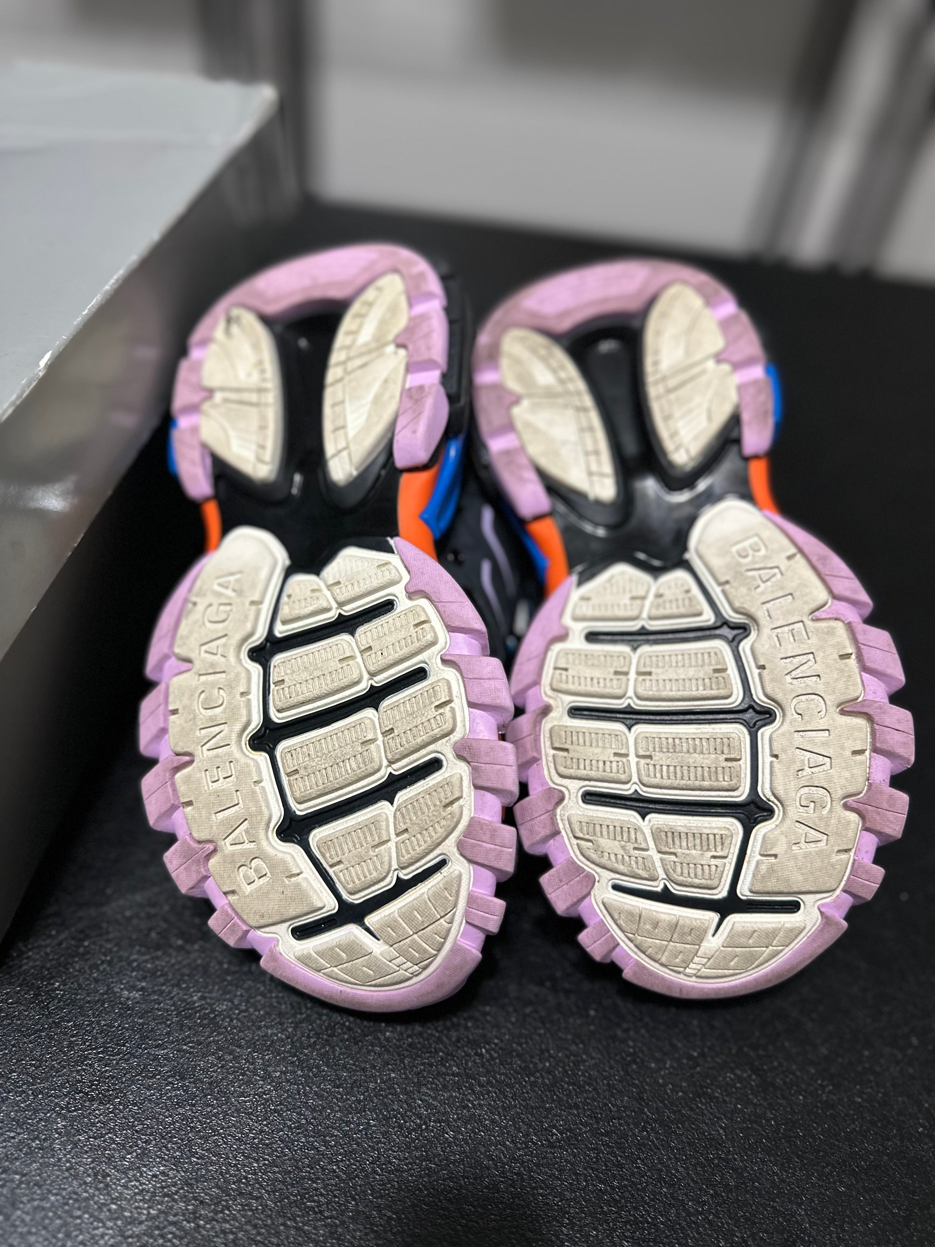 Size 3.5 - (35) Balenciaga track Black/pink red/blue