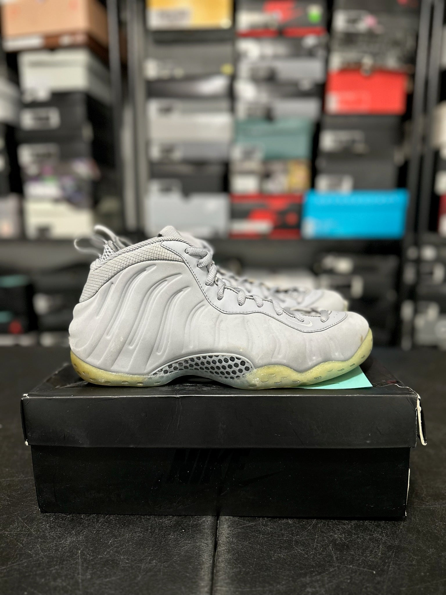 Size 10 - Foamposite 1 Wolf Grey Suede