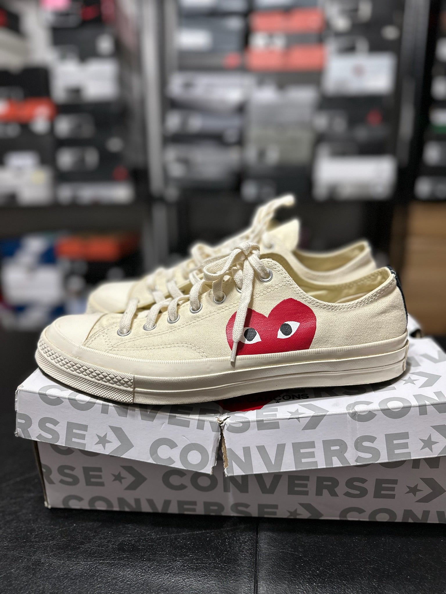 Size 11 - Converse Chuck Taylor All Star 70 Ox Comme des Garçons Play White