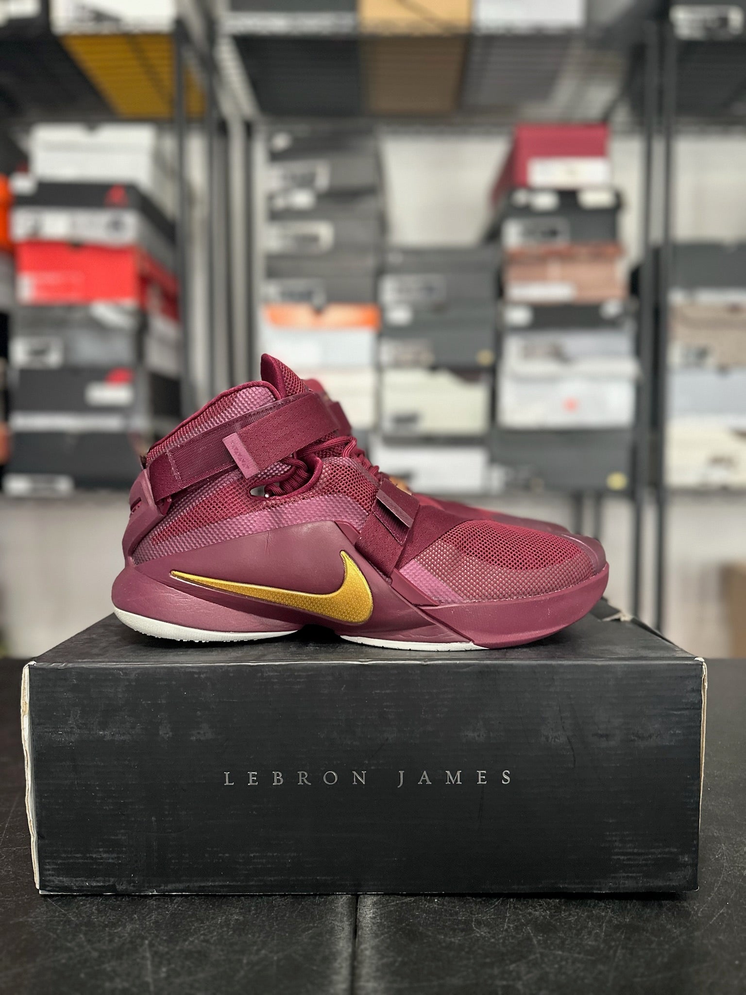 Size 14 - LeBron Soldier 9 Deep Garnet