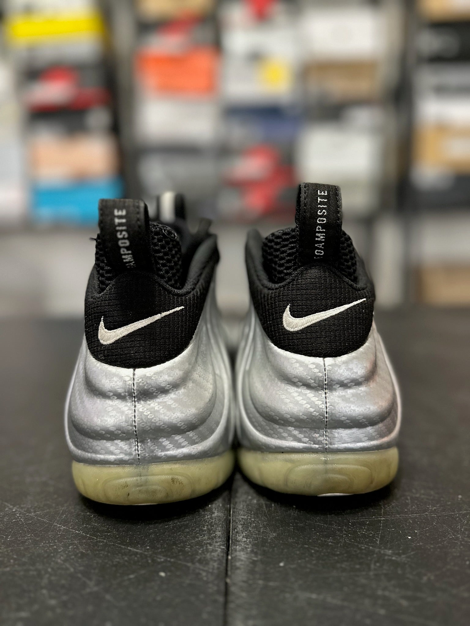 Size 11.5 - Foamposite Pro Silver Surfer