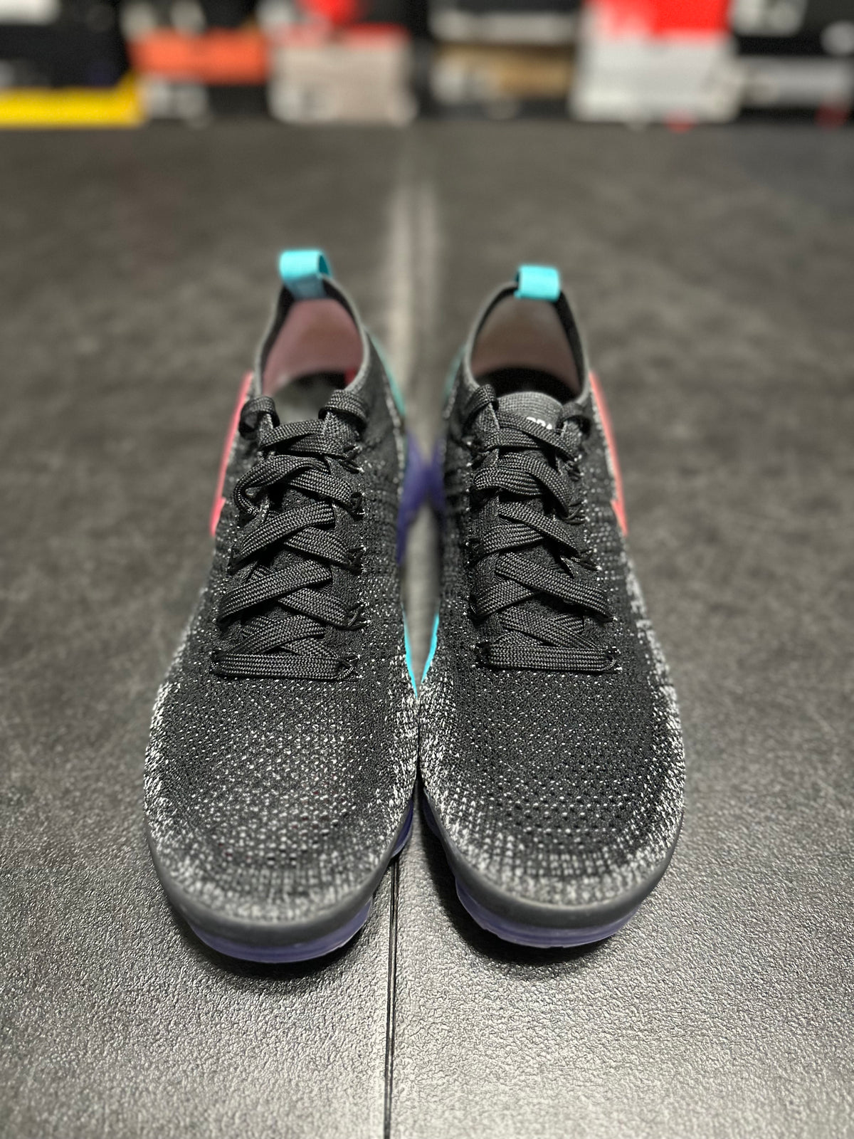Size 8.5 - Air Vapormax 2.0 black hot punch