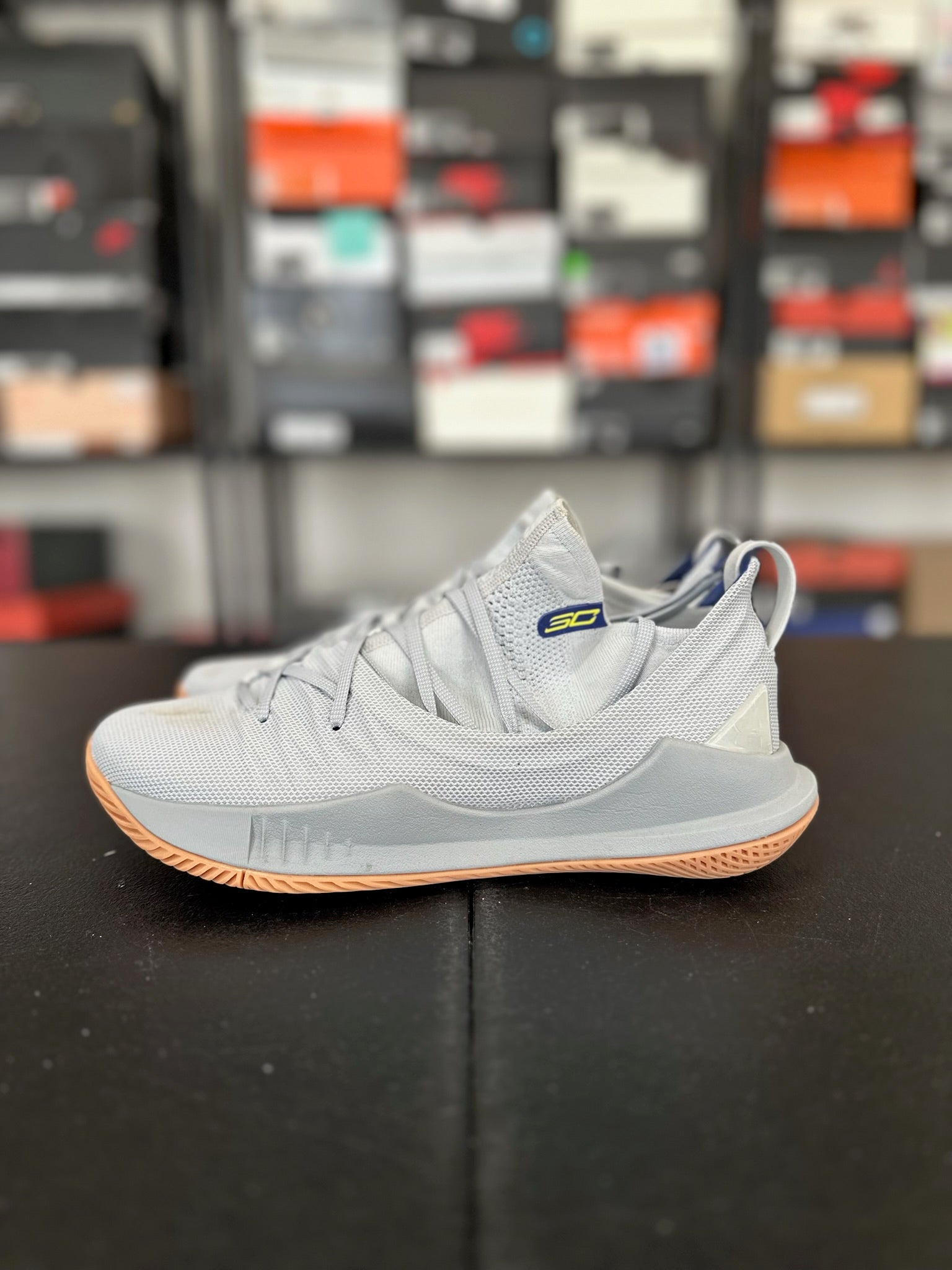 Size 9.5 - Curry 5 White/White