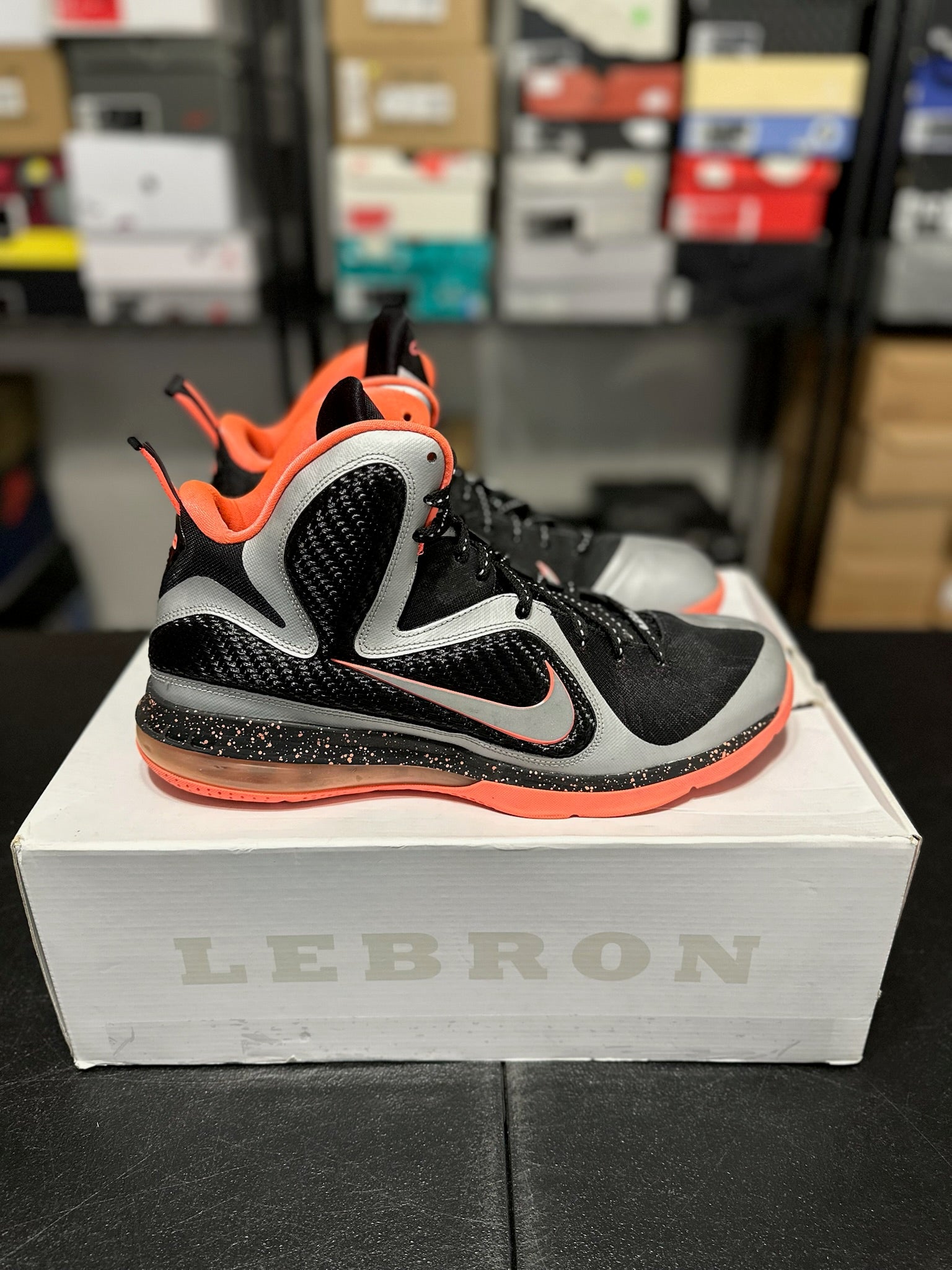 Size 13 - LeBron 9 Mango