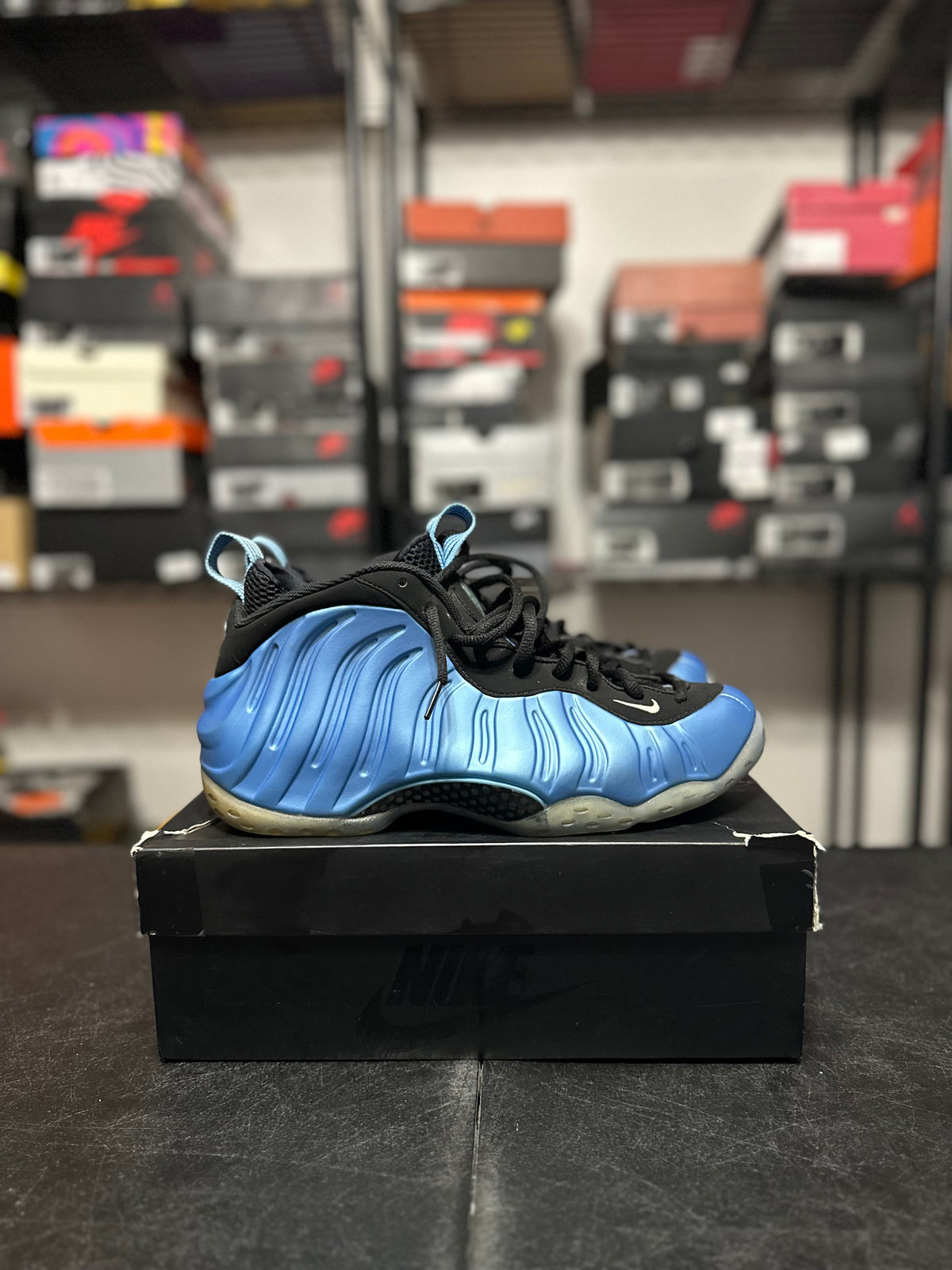 Size 11.5 - Foamposite one university blue