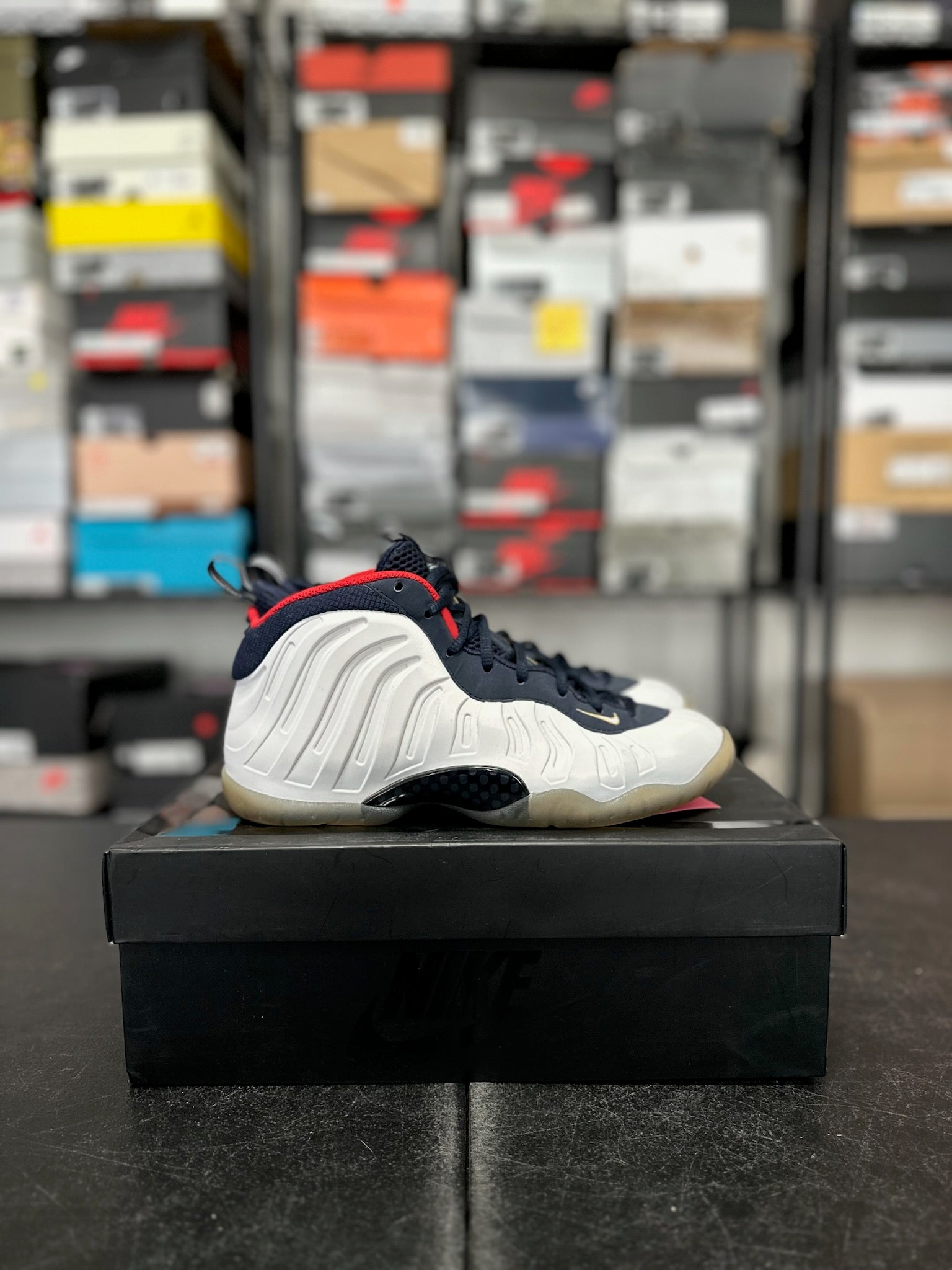 Size 7Y - Foamposite 1 Olympic