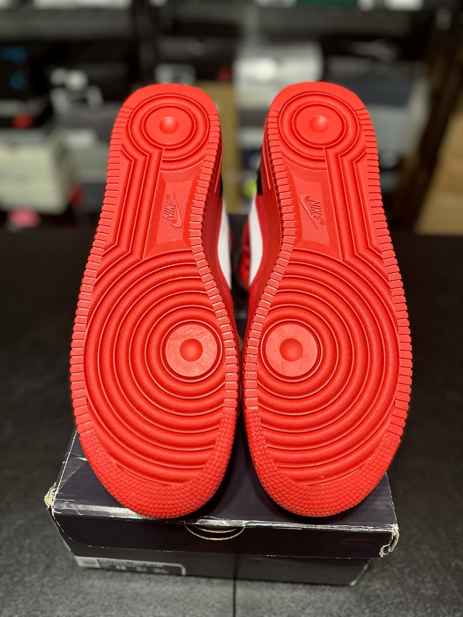 Size 14 - AF 1 Mid Utility University Red