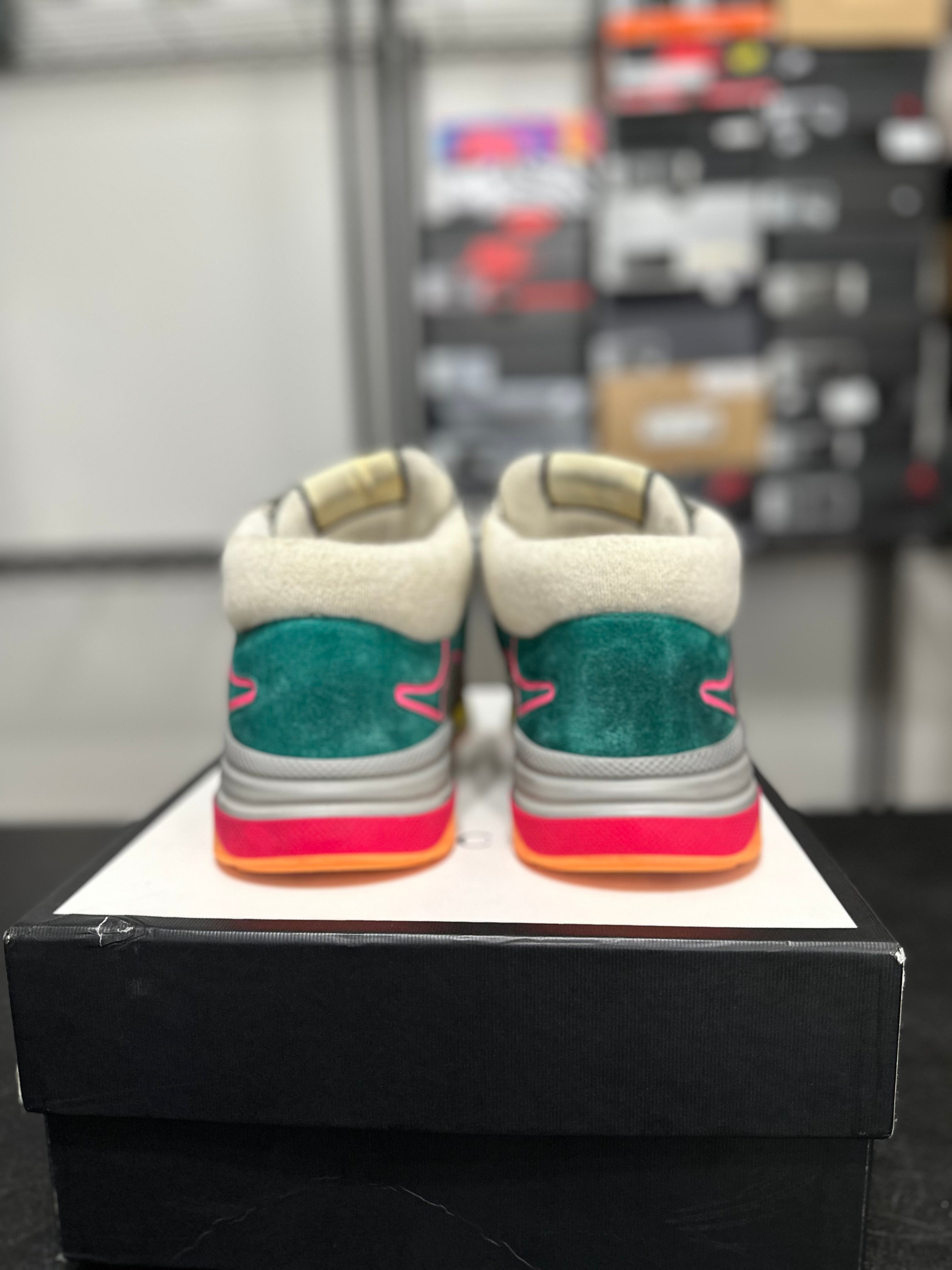 Size 12 - Gucci ultra pace mid green teal