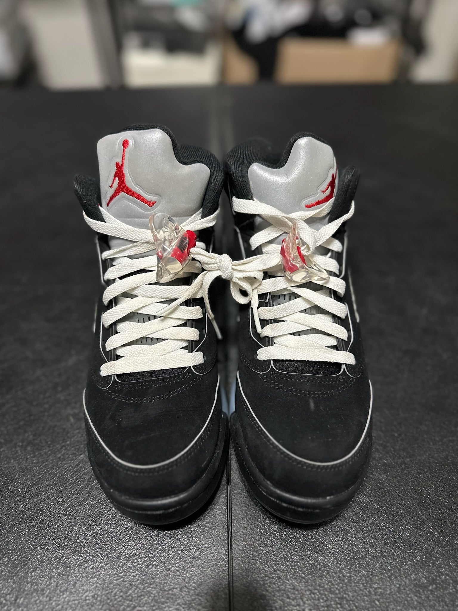 Size 7Y - J5 Black Metallic Reimagined