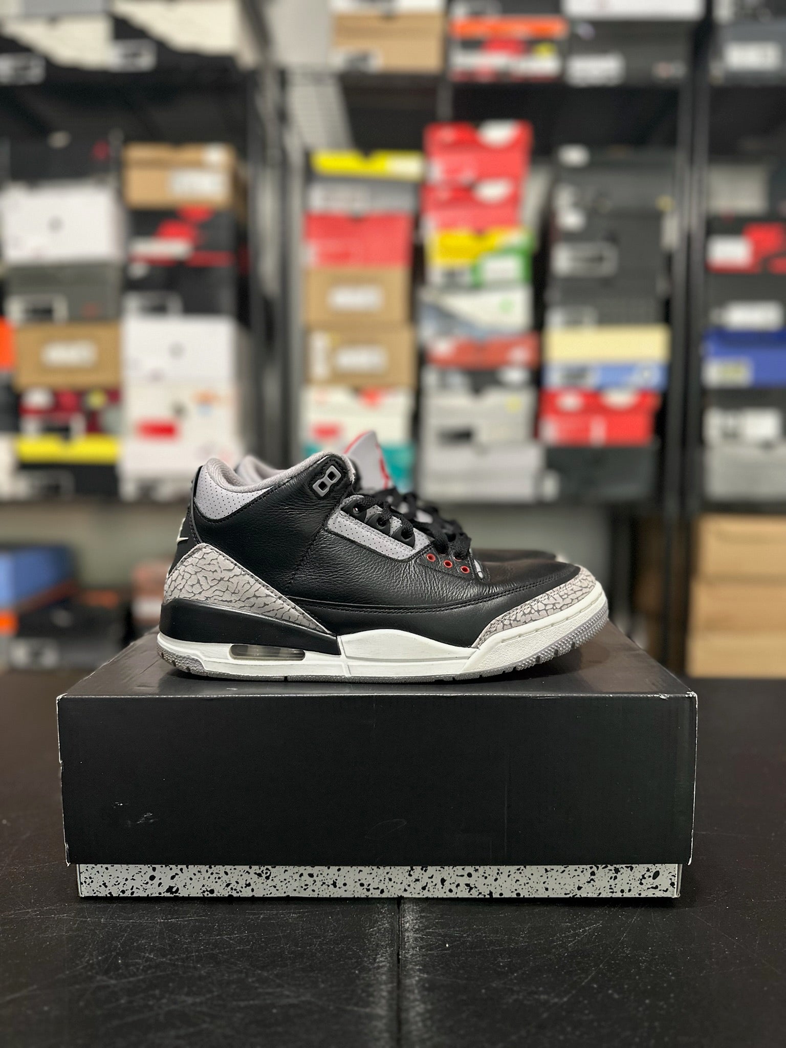Size 9.5 - J3 Black Cement Reimagined