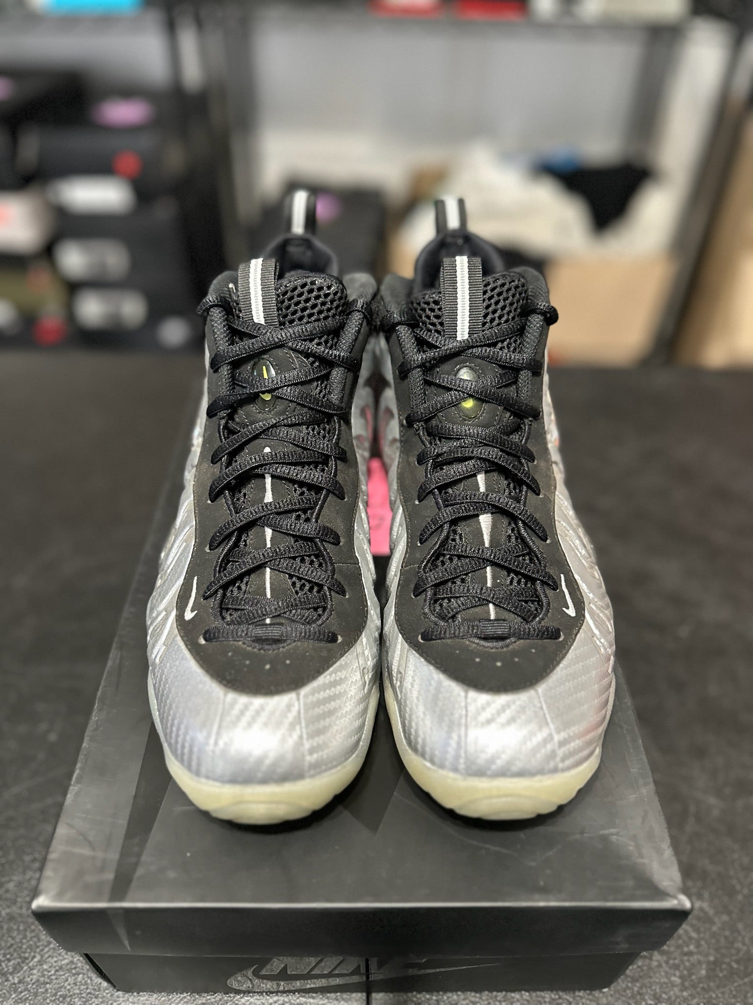 Size 7Y - Foamposite 1 Silver Surfer