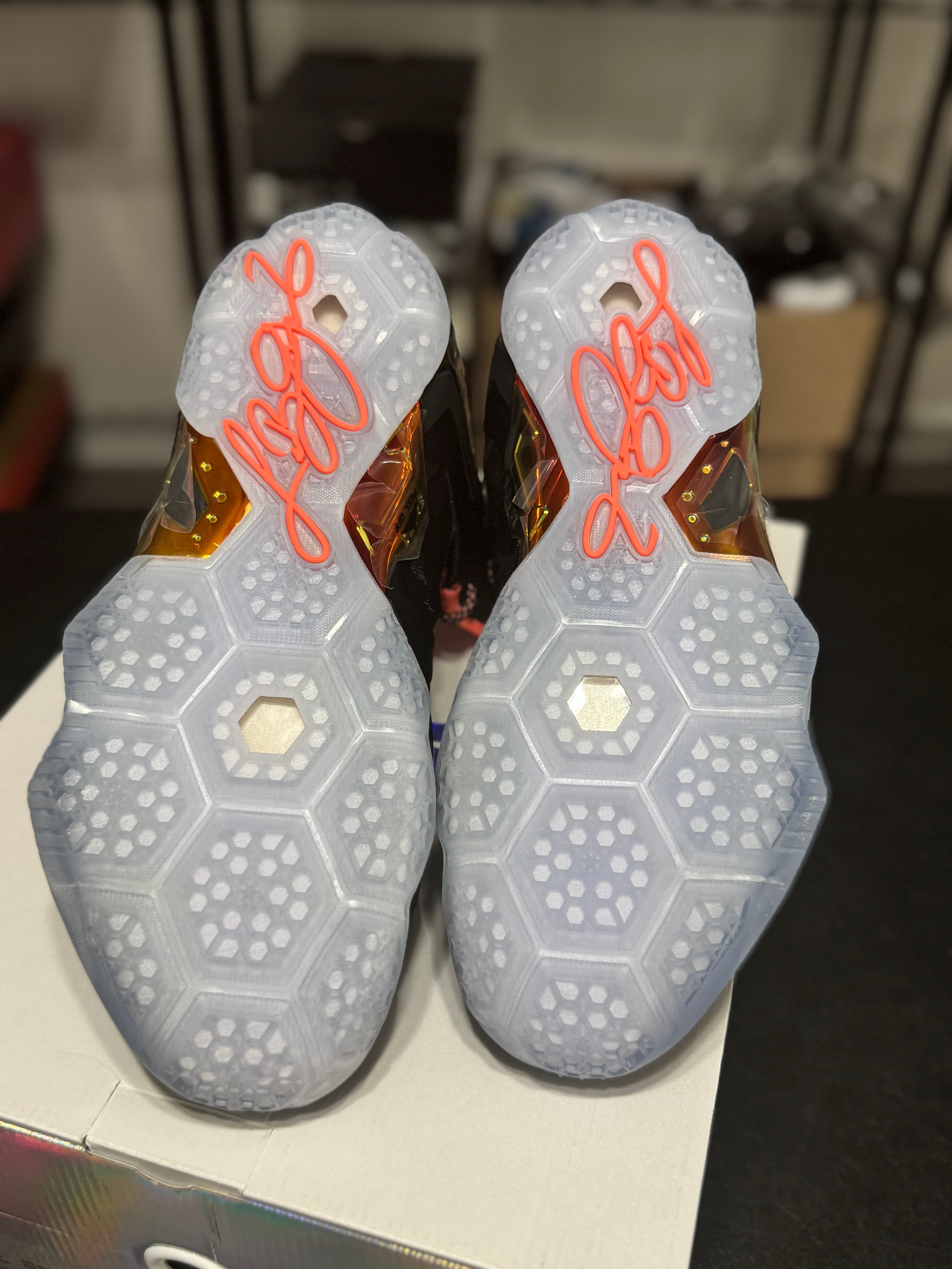 Size 11 - LeBron 11 Elite black gold DS