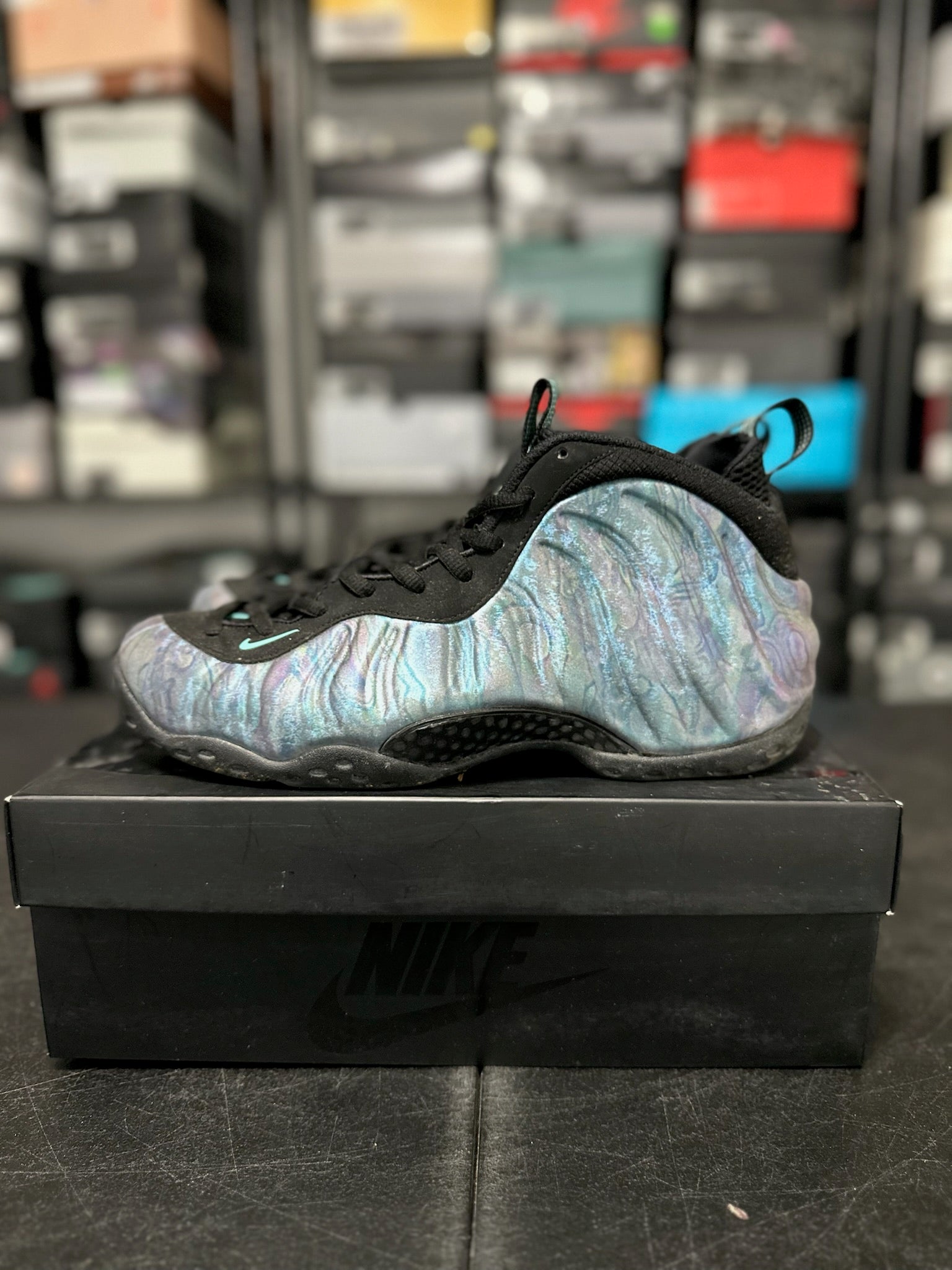 Size 10.5 - Foamposite 1 Abalone