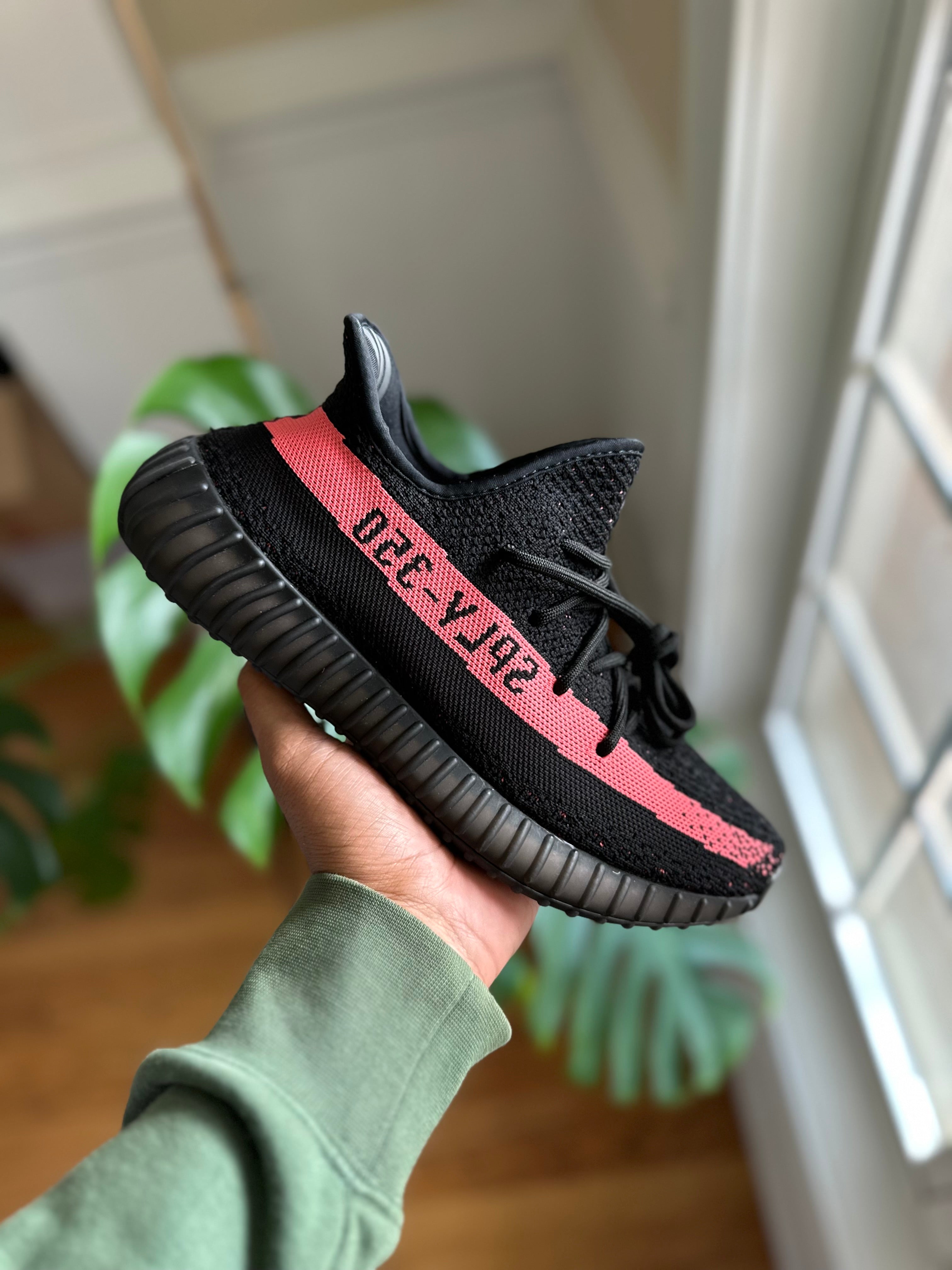 Size 7 - YZY 350 red stripe