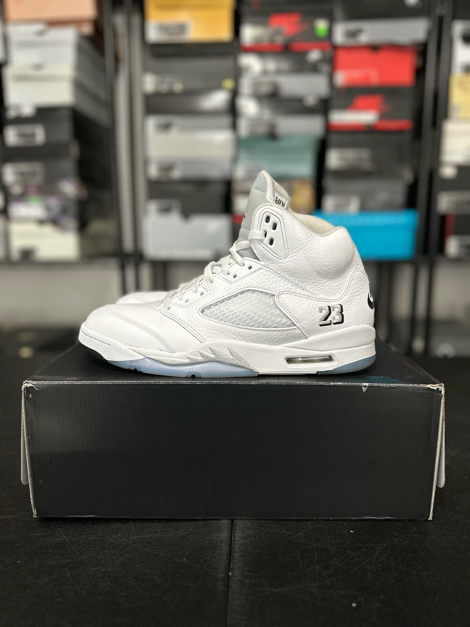 Size 10.5 - J5 White Metallic