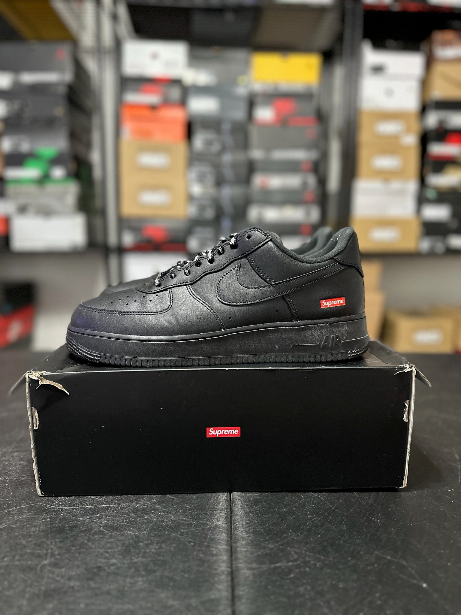 Size 12 - AF1 Low Supreme Black