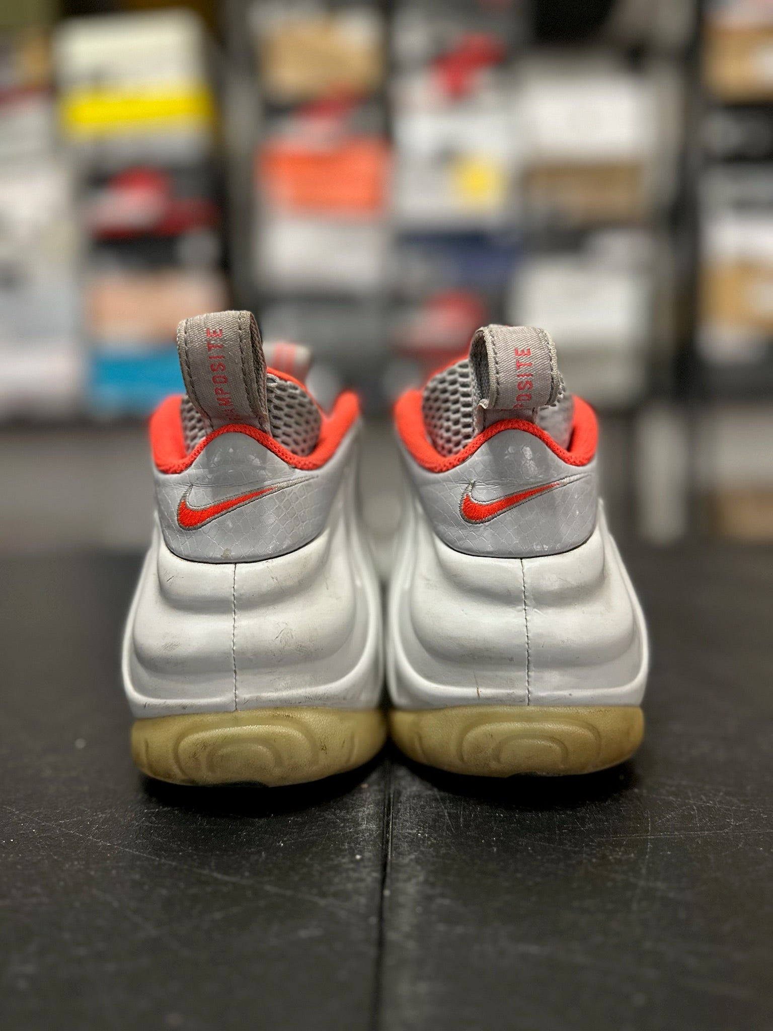 Size 9.5 - Foamposite Pro Pure Platinum