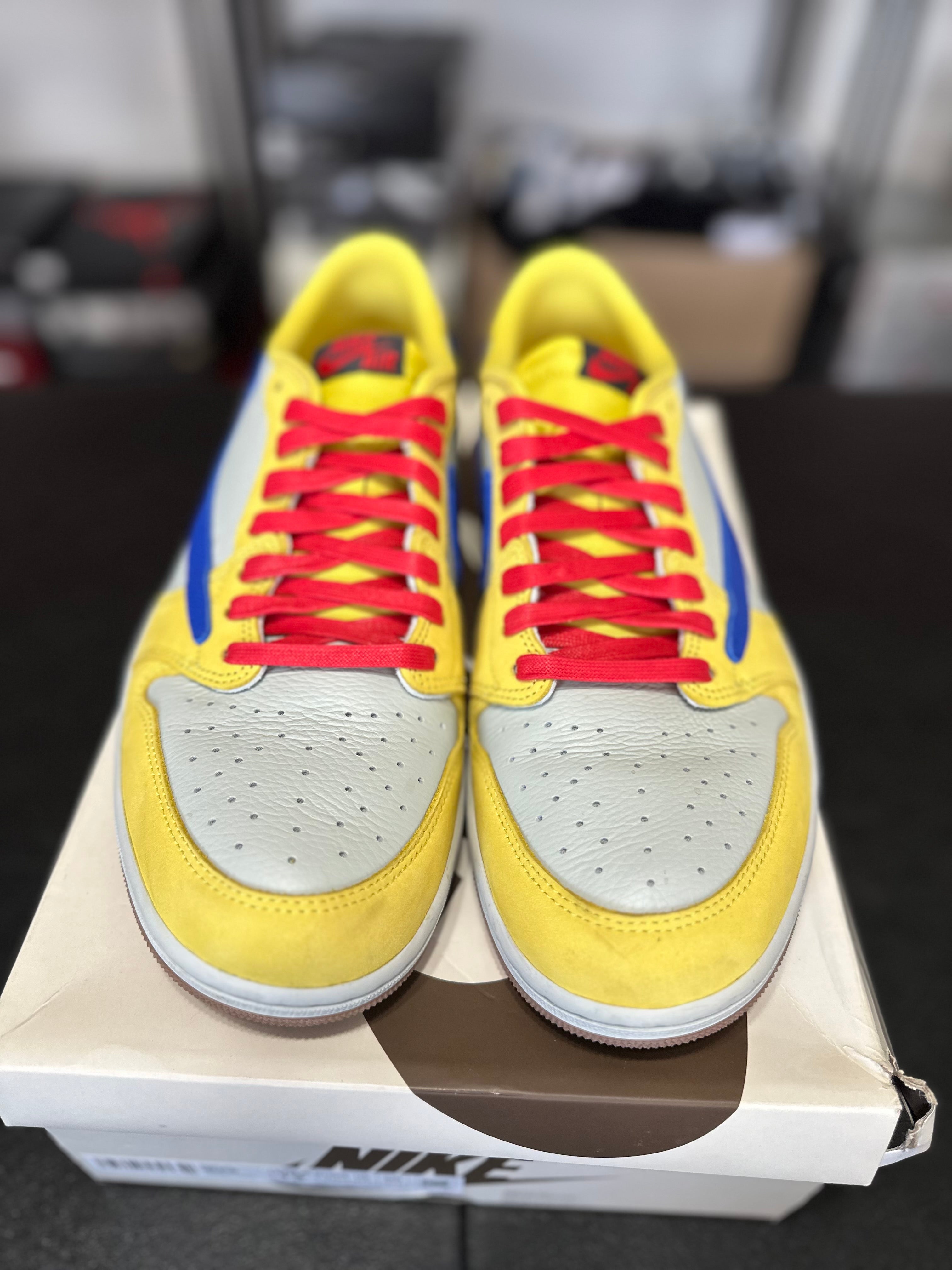 Size 11.5 - (13w) J1 low Travis canary
