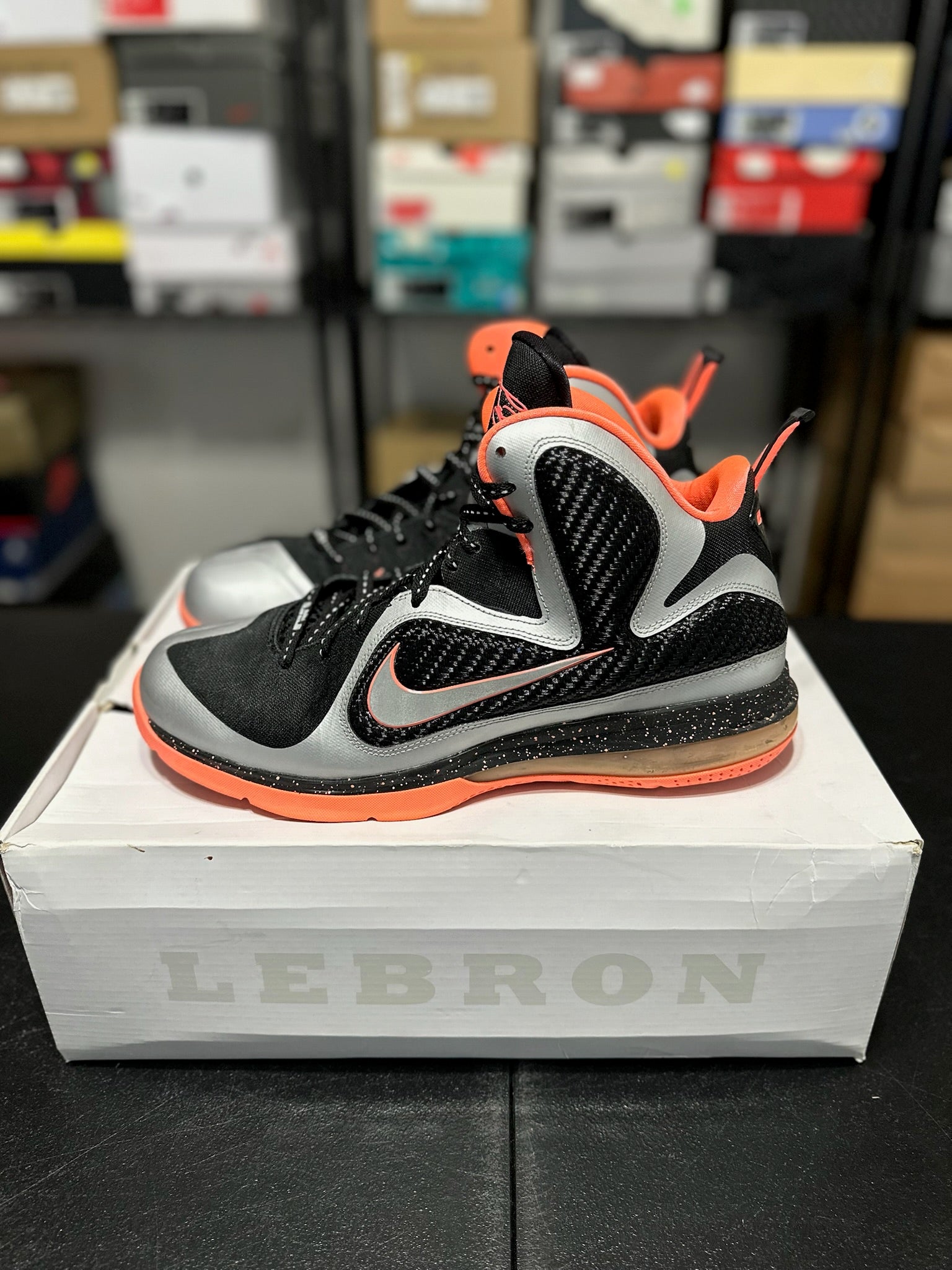 Size 13 - LeBron 9 Mango