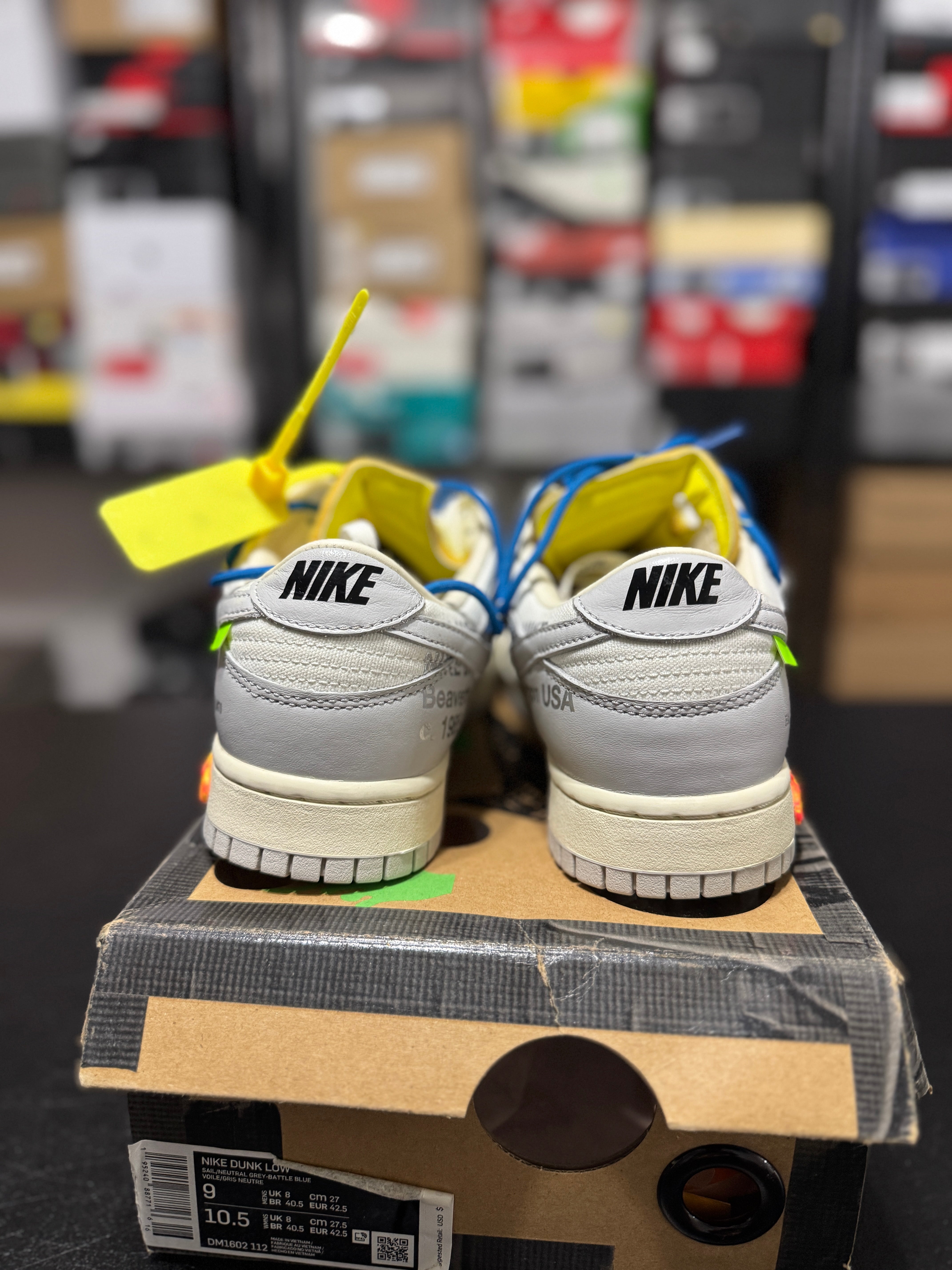 Size 9 - Dunk low off white lot 10