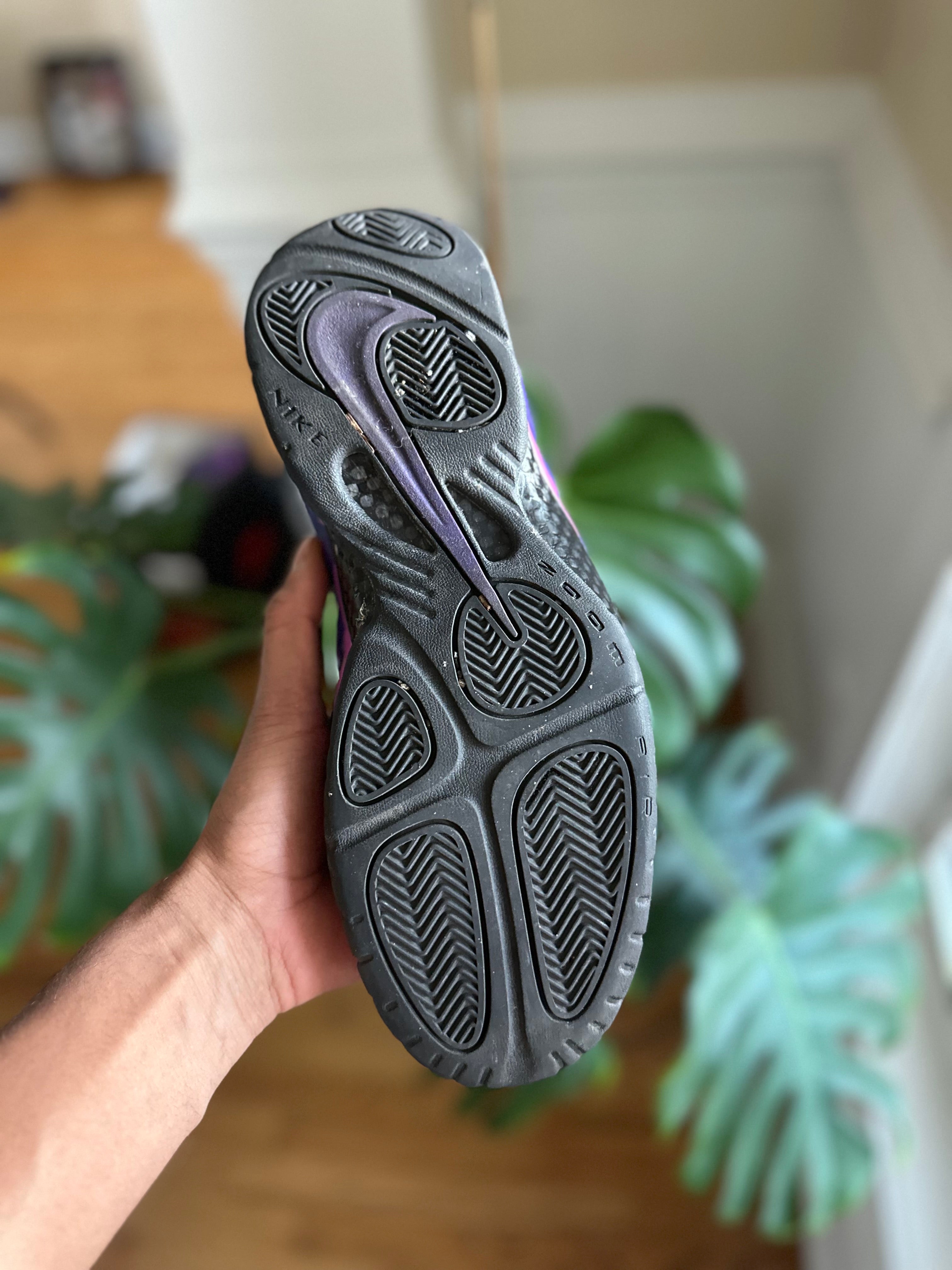 Size 11 - Air foamposite pro purple camo