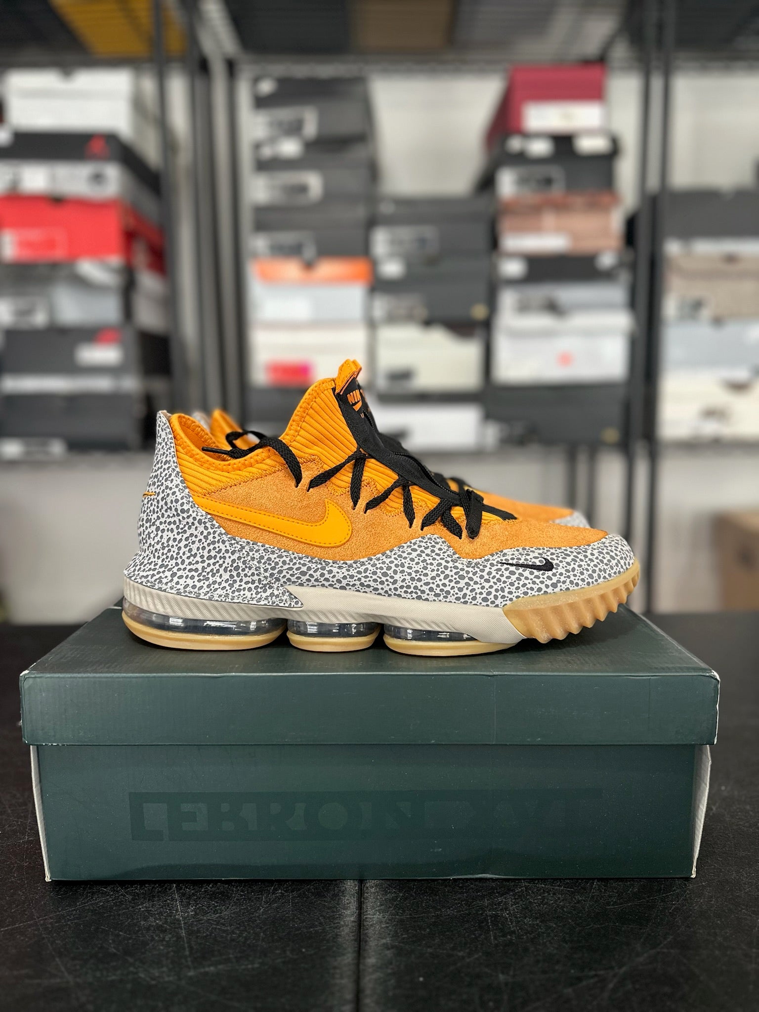 Size 14 - LeBron 16 atmos Safari