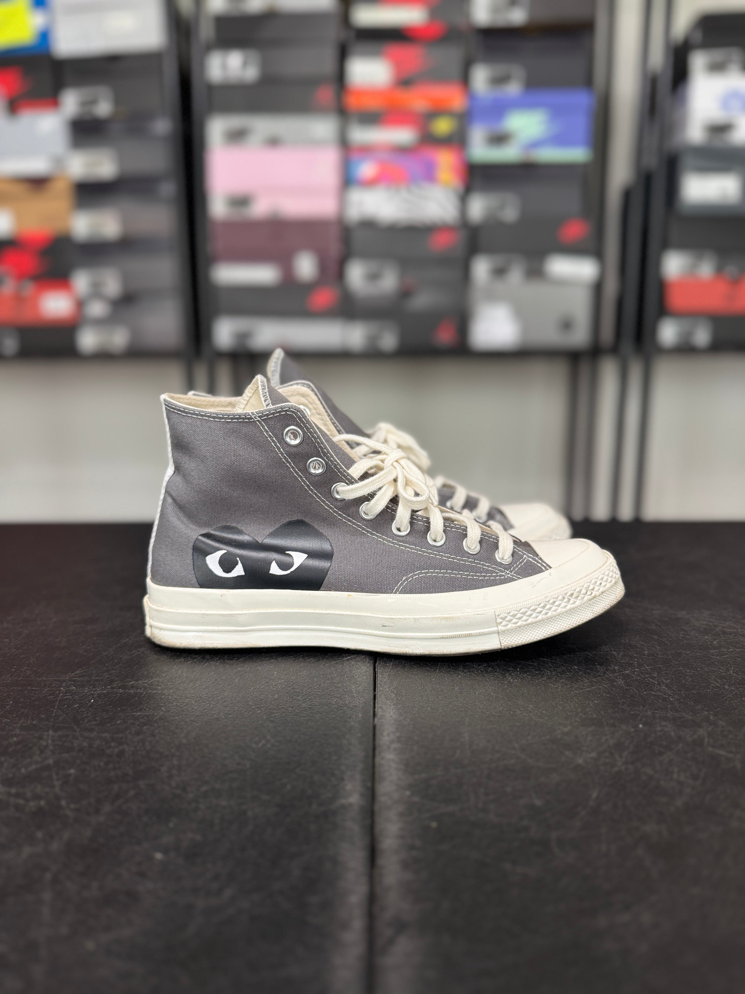 Size 9 - Cdg converse high grey