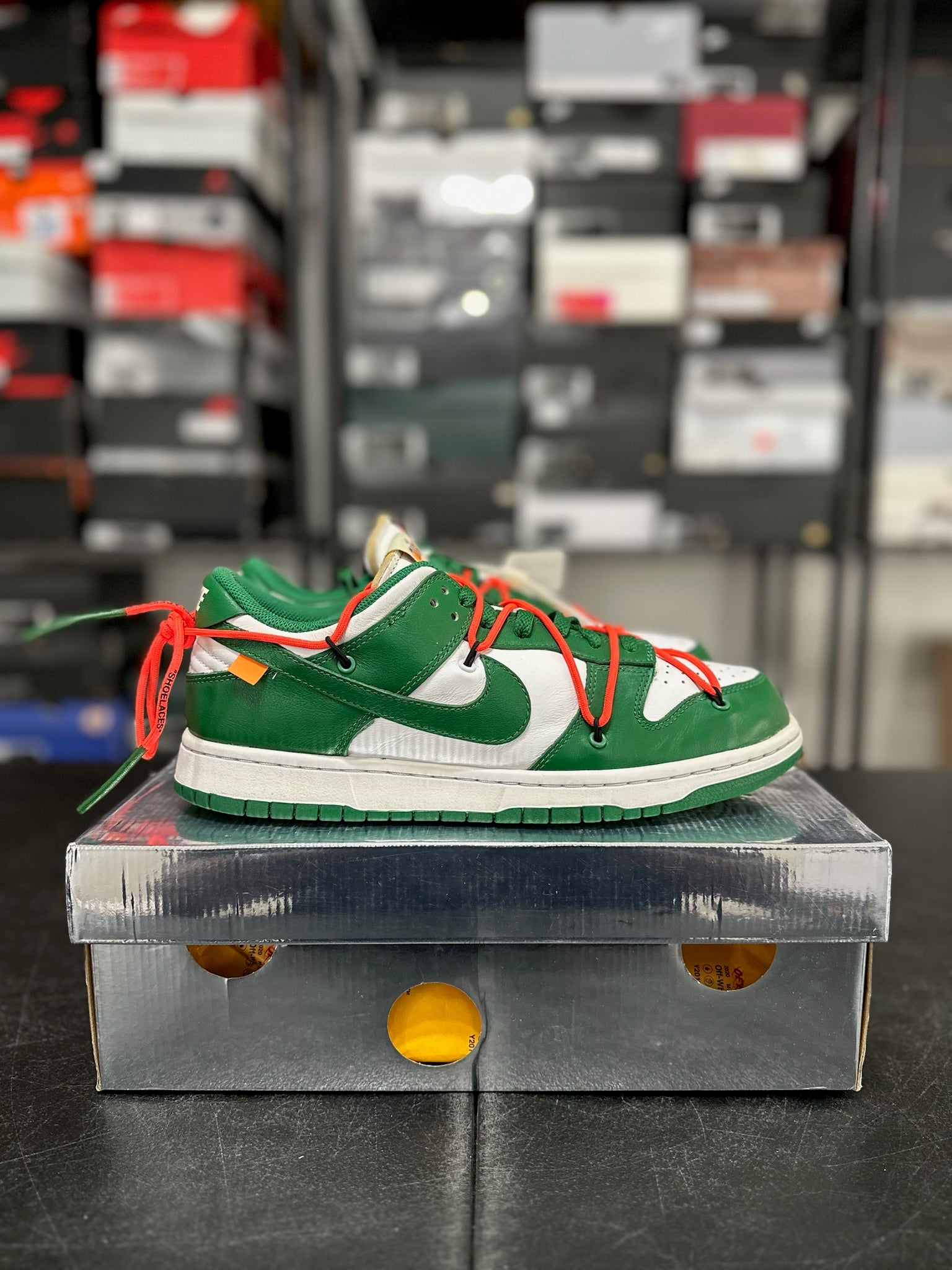 Size 10 - Dunk Low Off White Pine Green